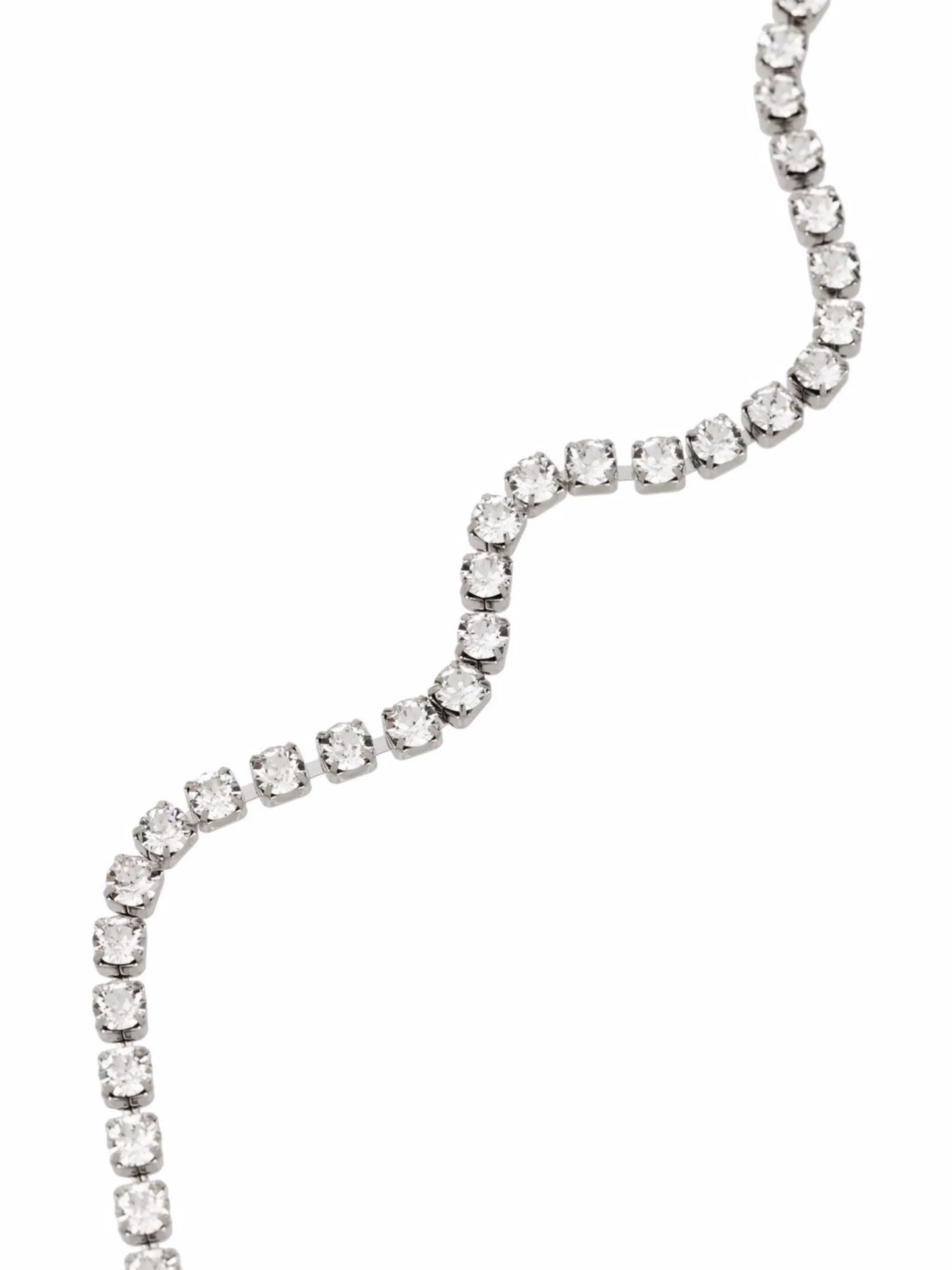 crystal-embellished tennis necklace