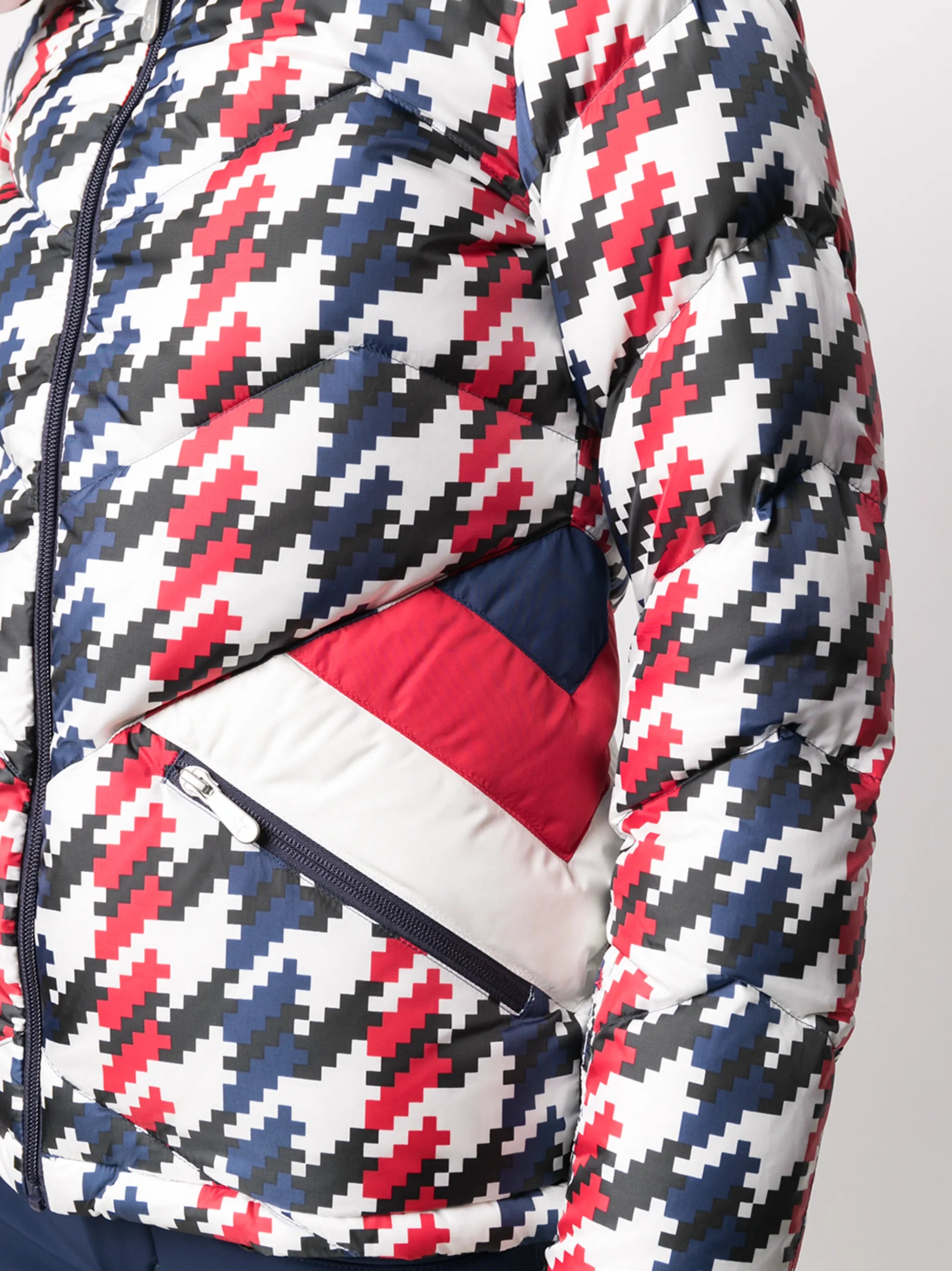 Apres Duvet houndstooth puffer jacket