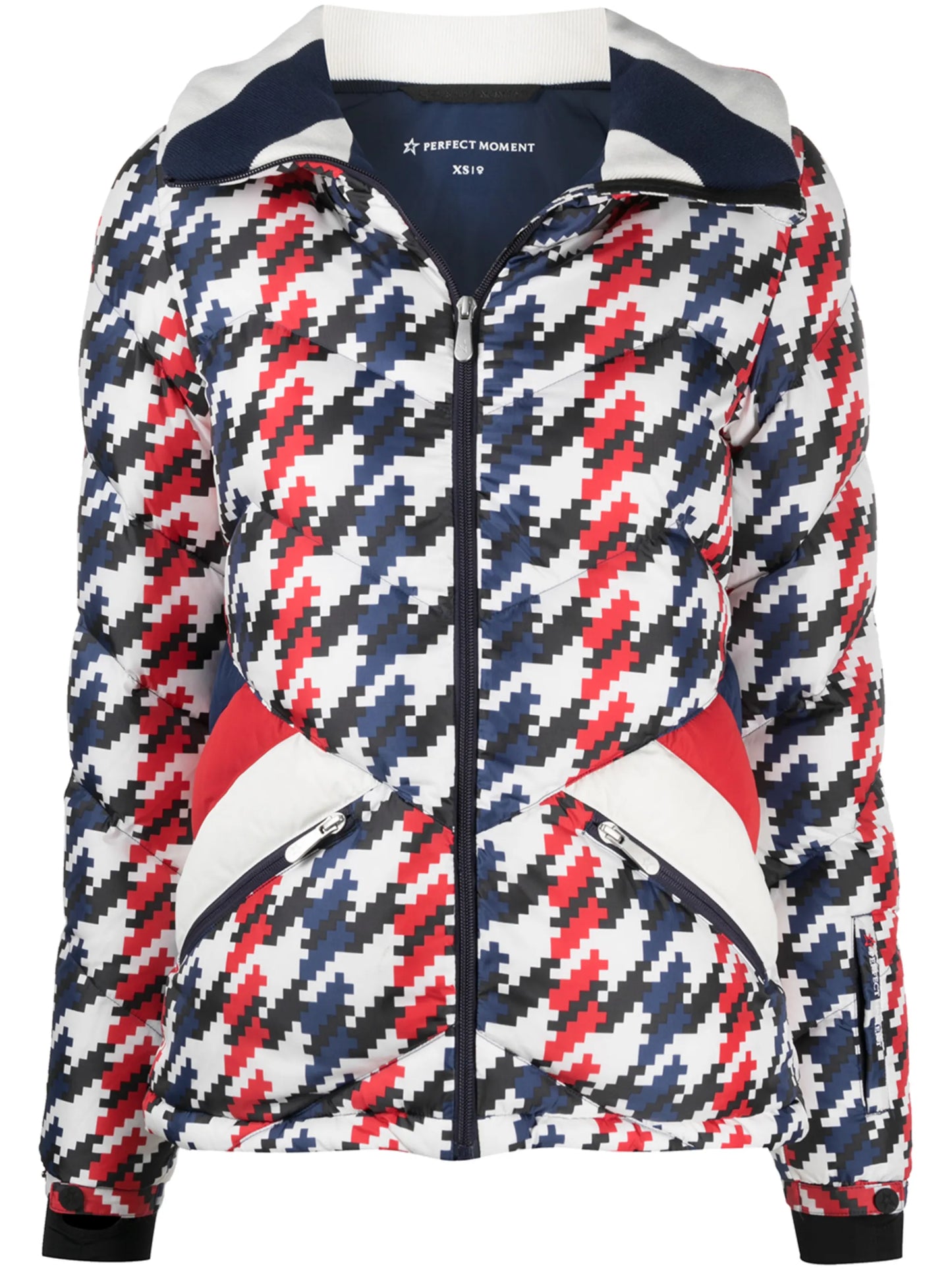 Apres Duvet houndstooth puffer jacket