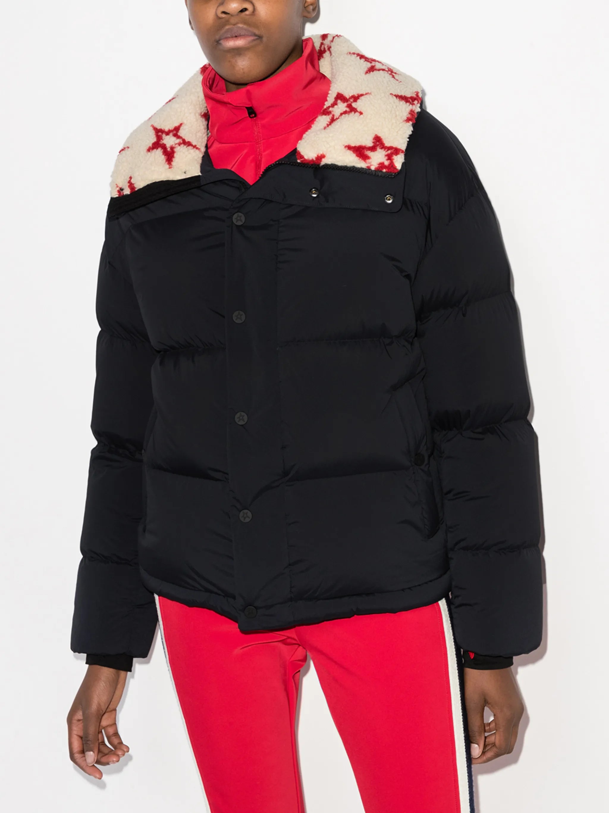 Jojo contrasting-collar ski jacket