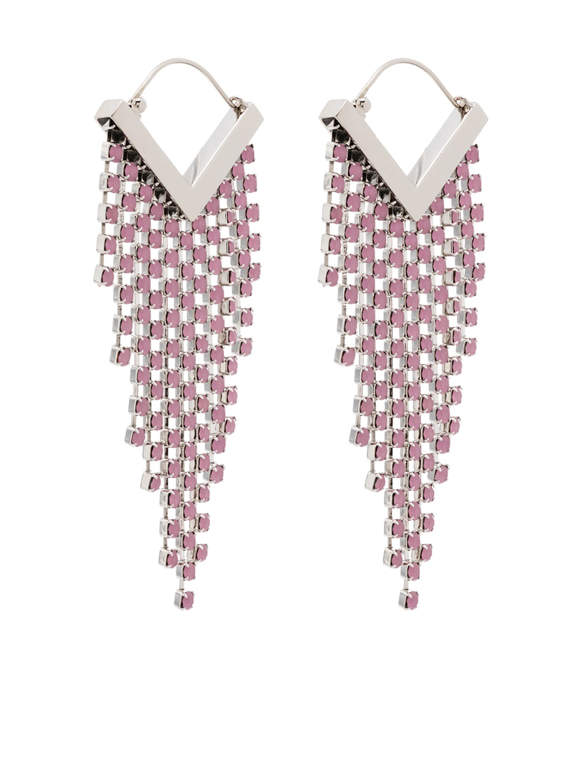 crystal-embellished drop earrings