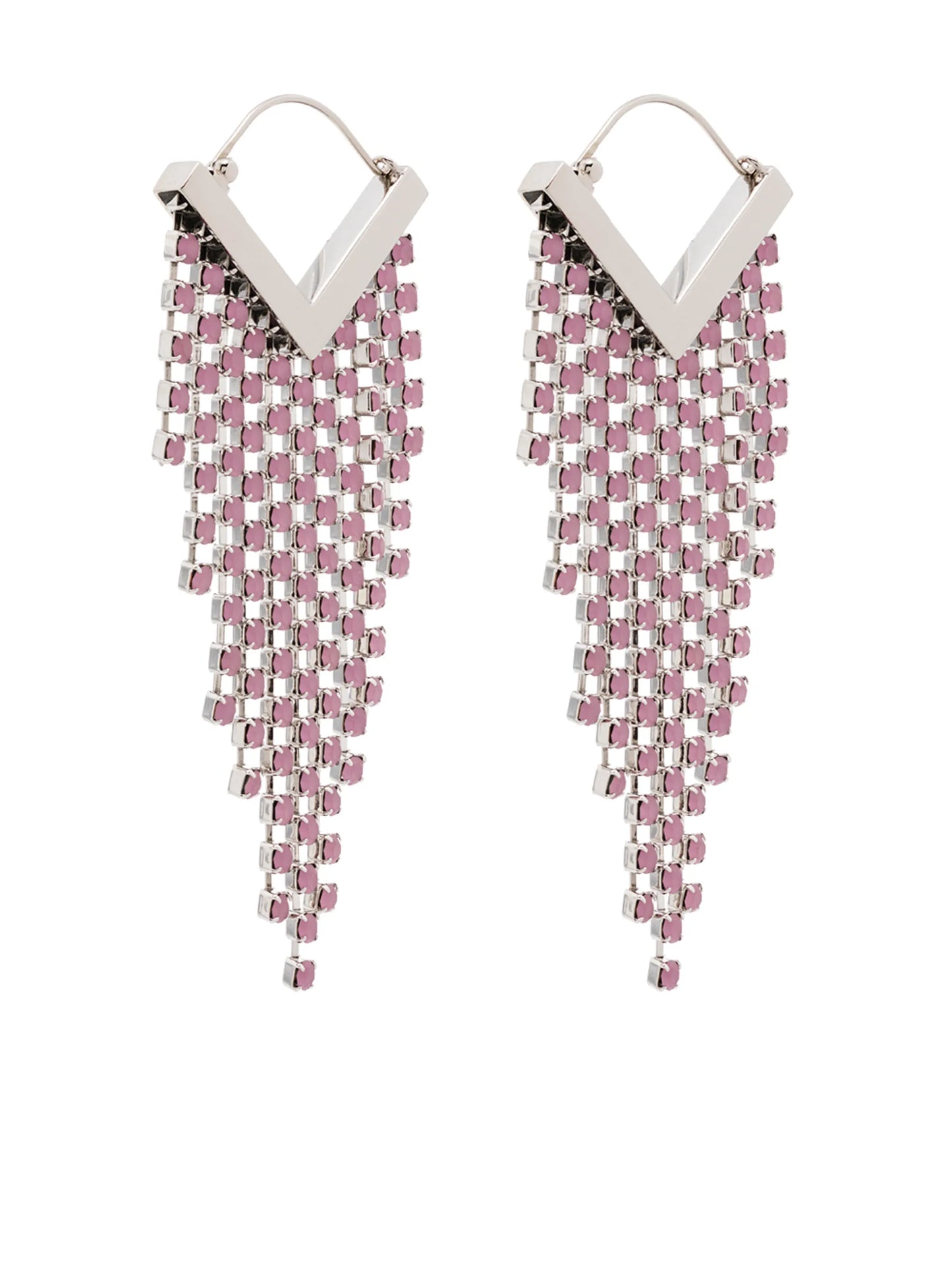 crystal-embellished drop earrings