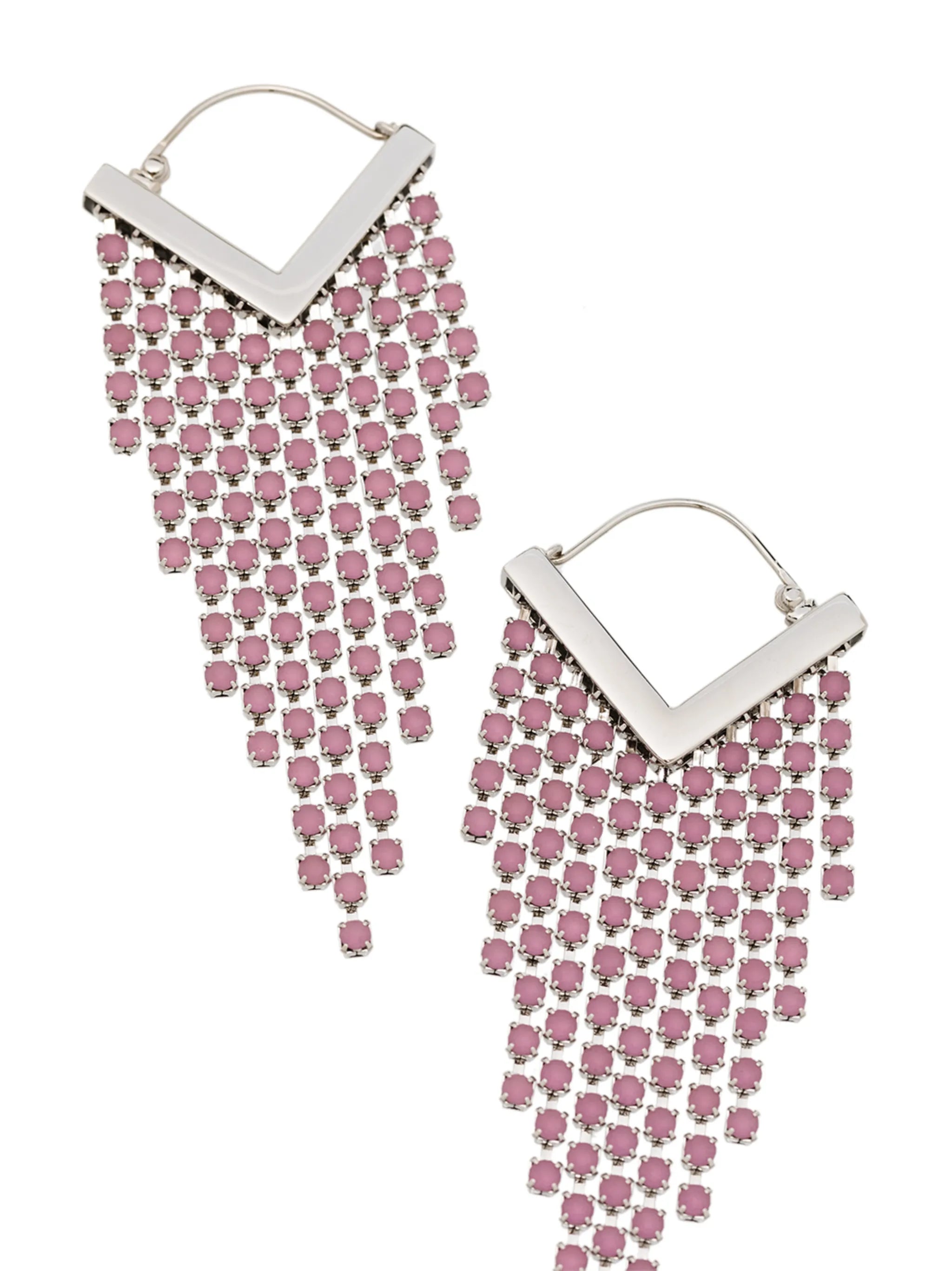 crystal-embellished drop earrings