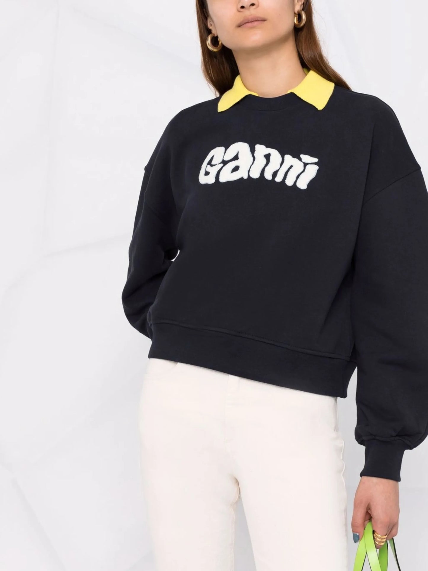 logo-patch long-sleeve sweatshirt