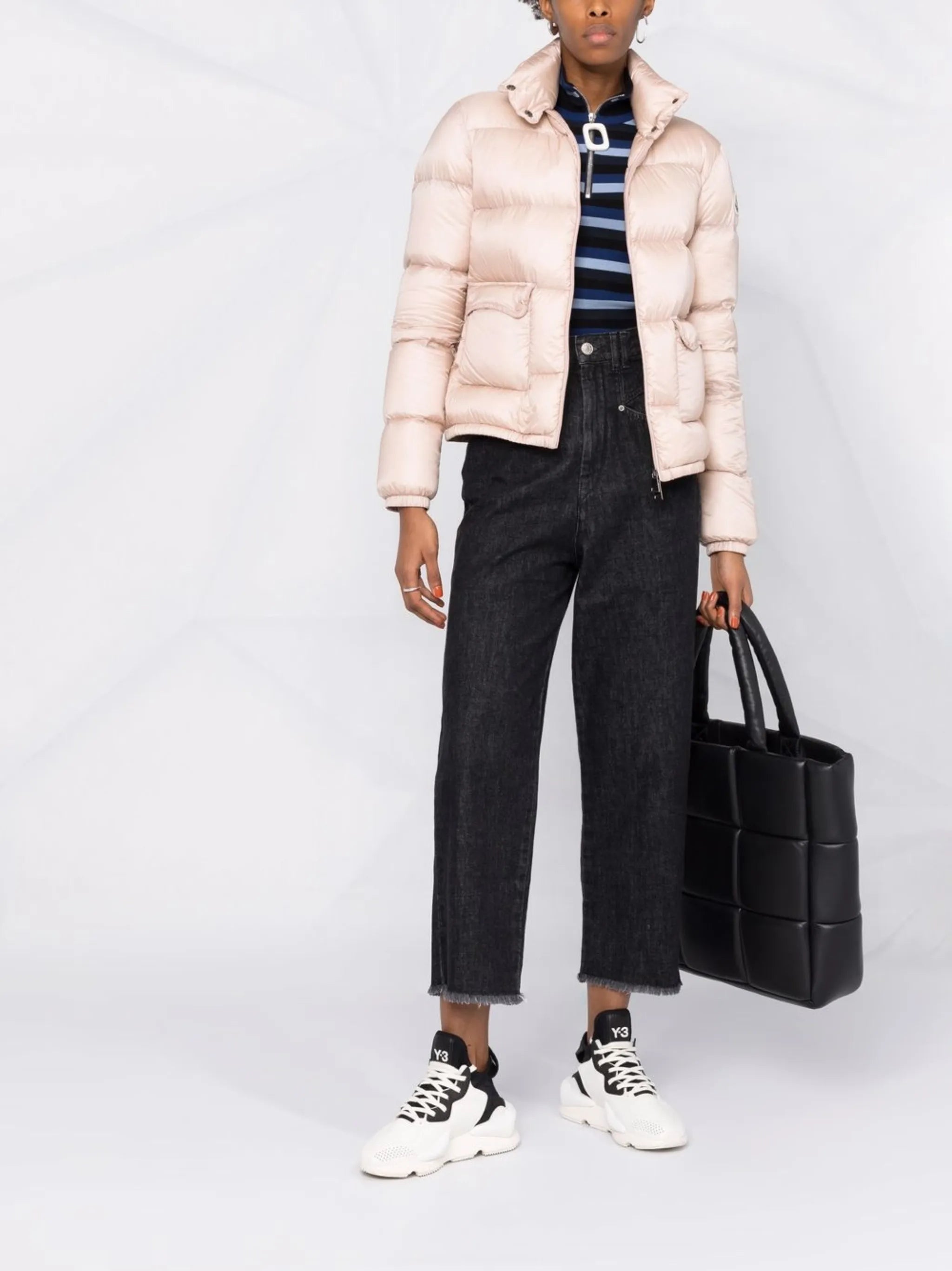 logo-patch padded down jacket