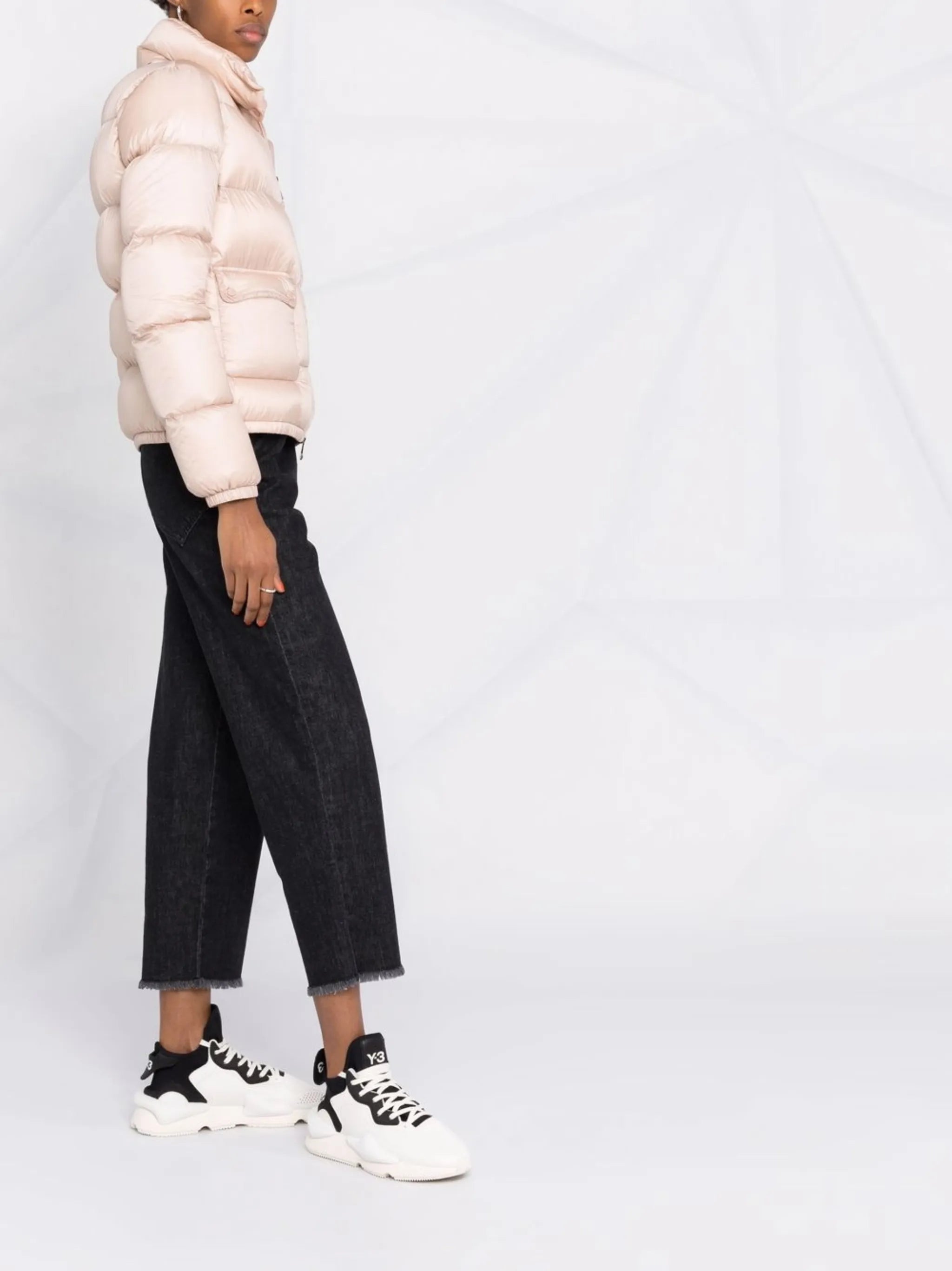 logo-patch padded down jacket