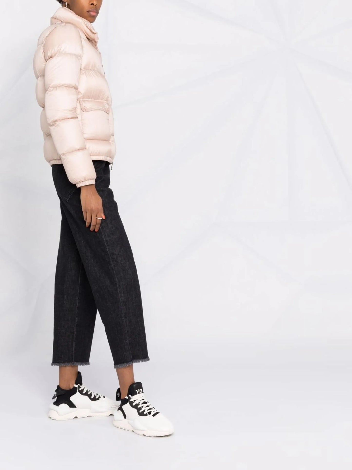 logo-patch padded down jacket
