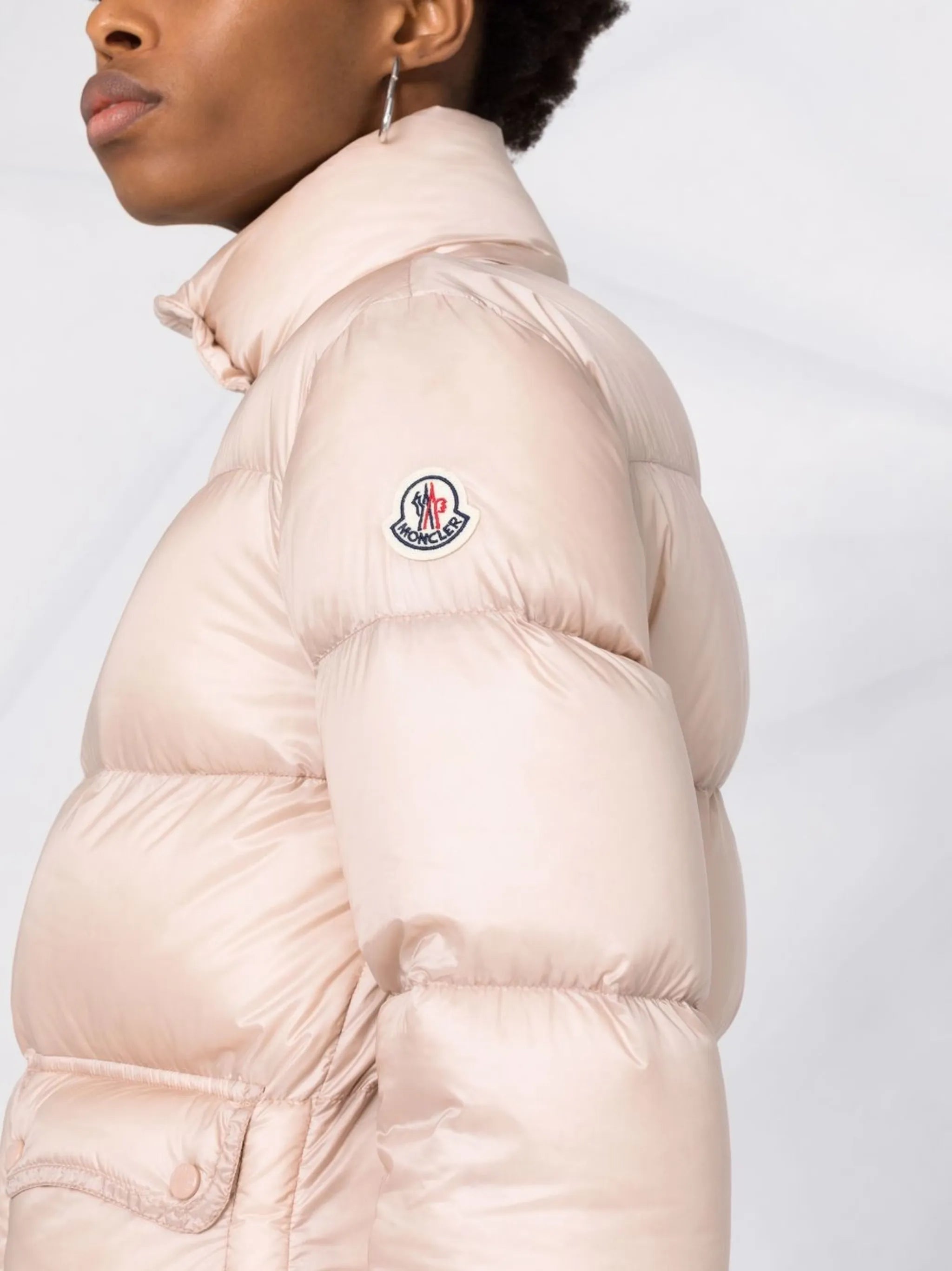 logo-patch padded down jacket