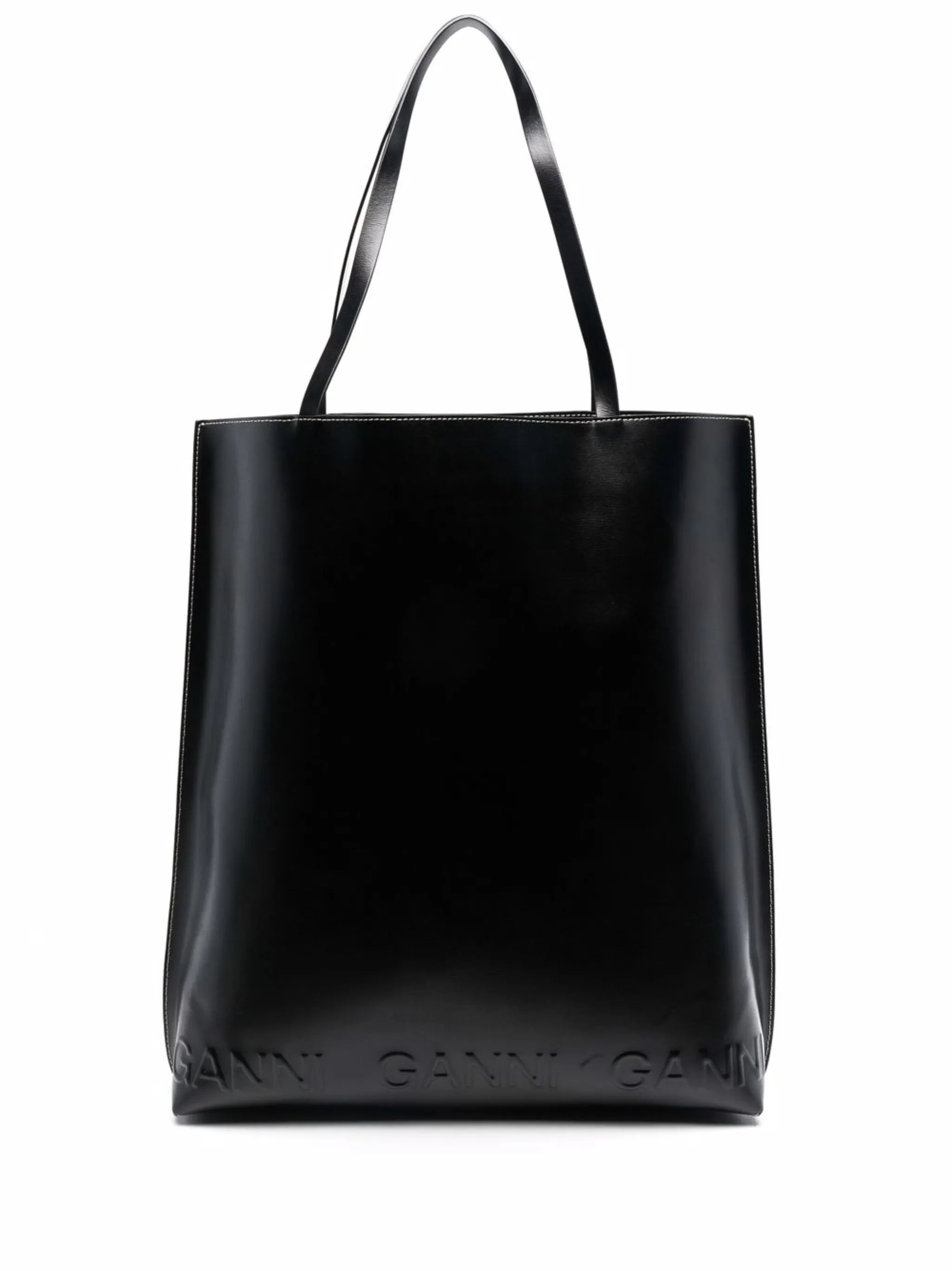 embossed-logo tote bag