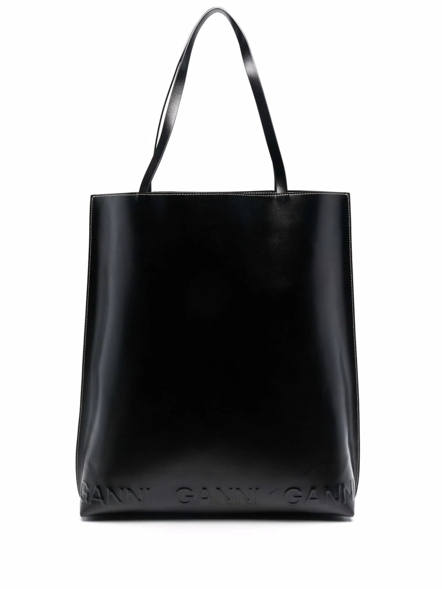 embossed-logo tote bag