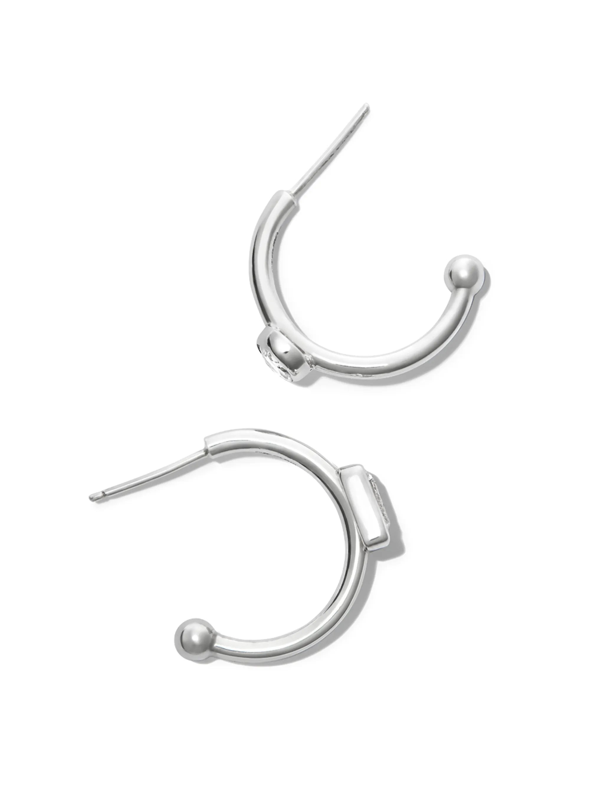 crystal-embellished hoop earrings