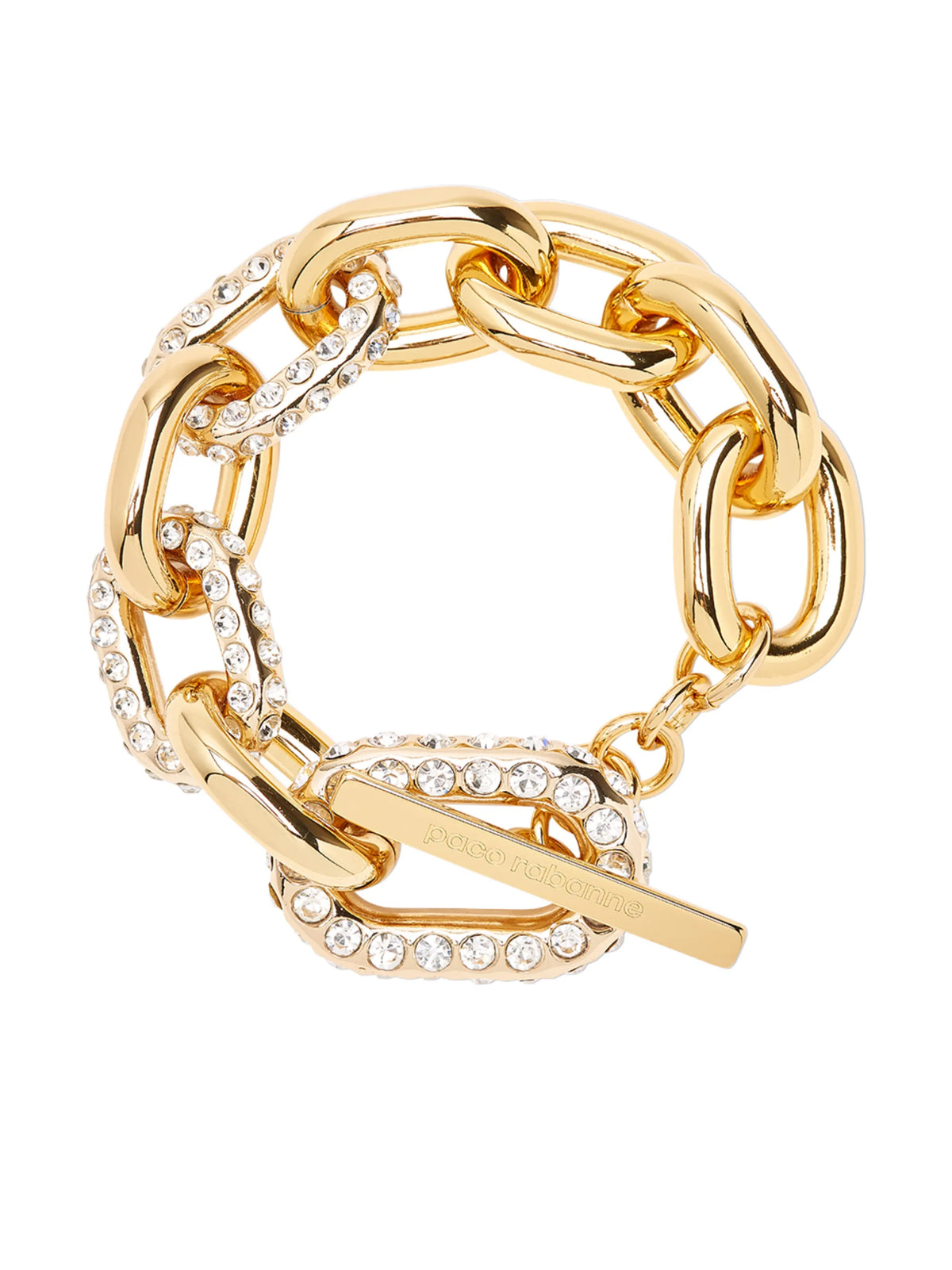 crystal-embellished chain-link bracelet