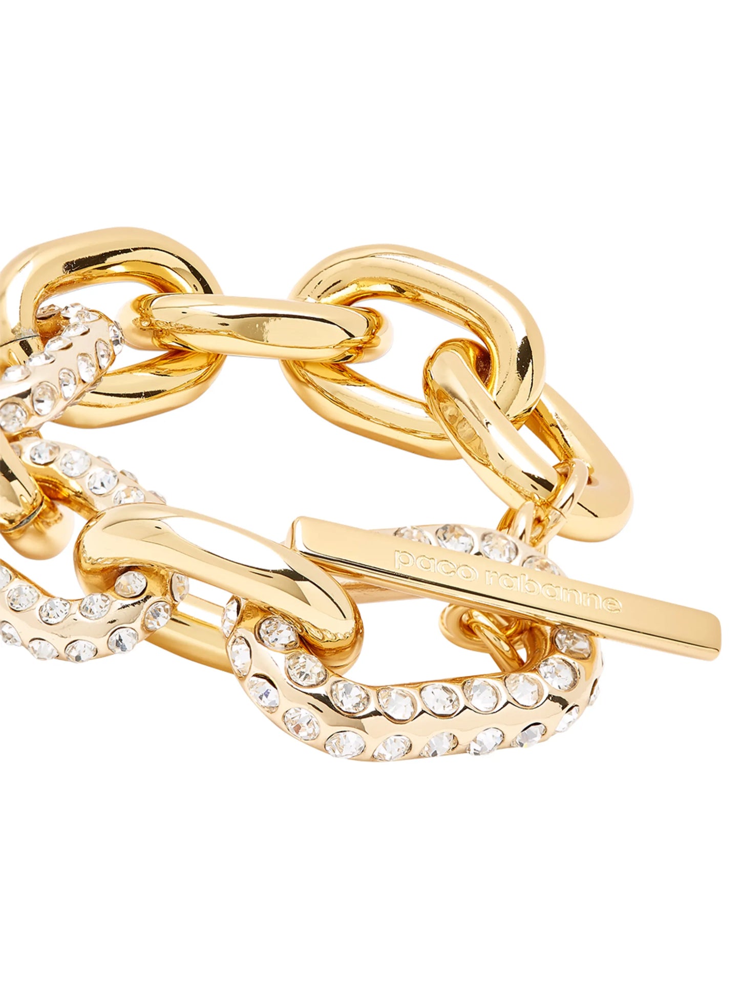 crystal-embellished chain-link bracelet