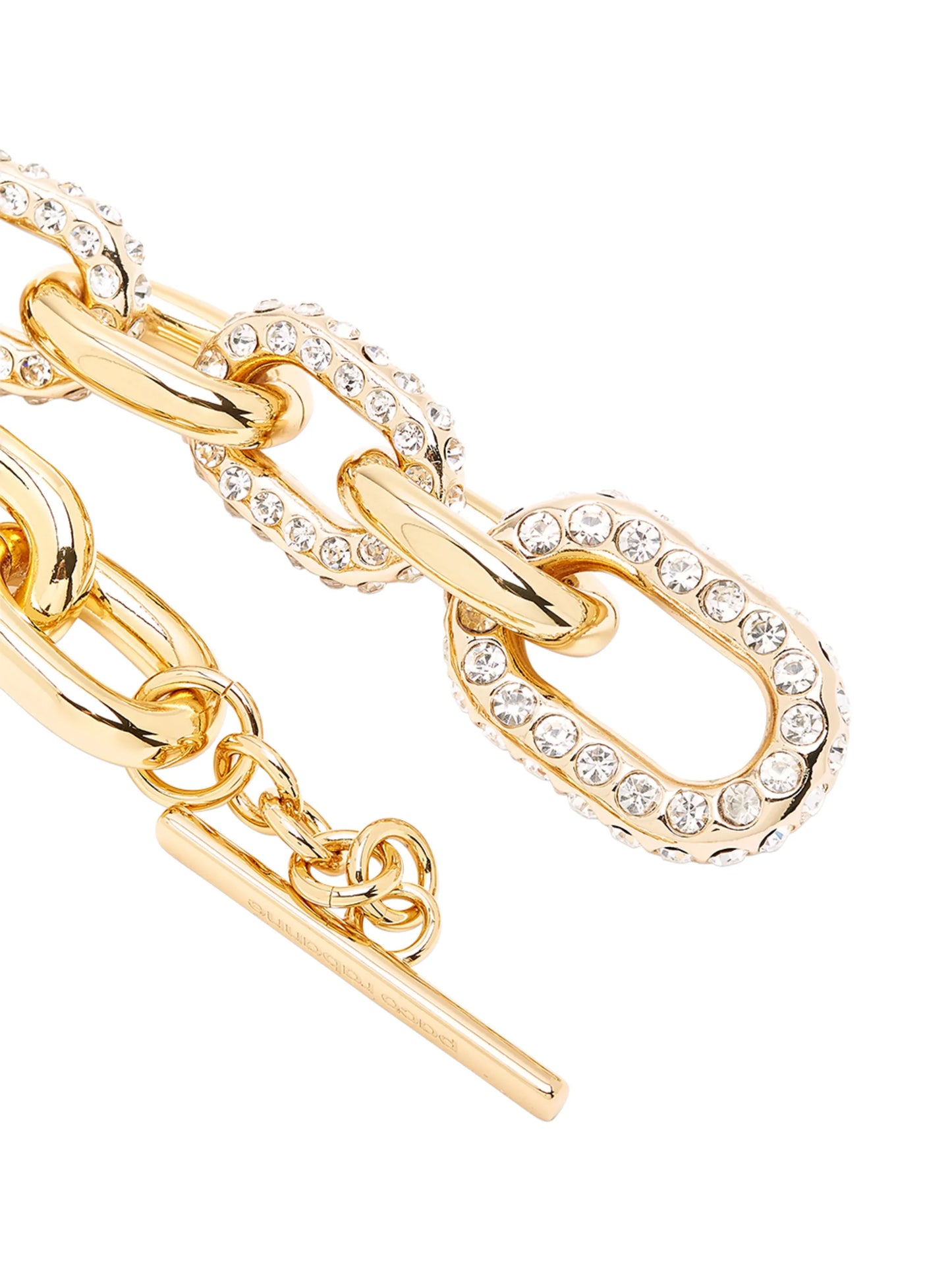 crystal-embellished chain-link bracelet