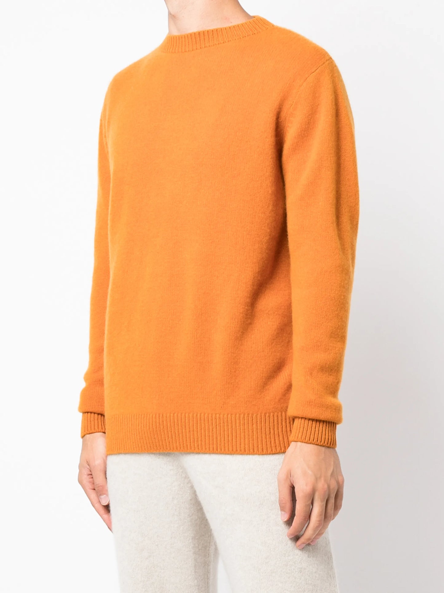 fine knit cashmere crewneck jumper