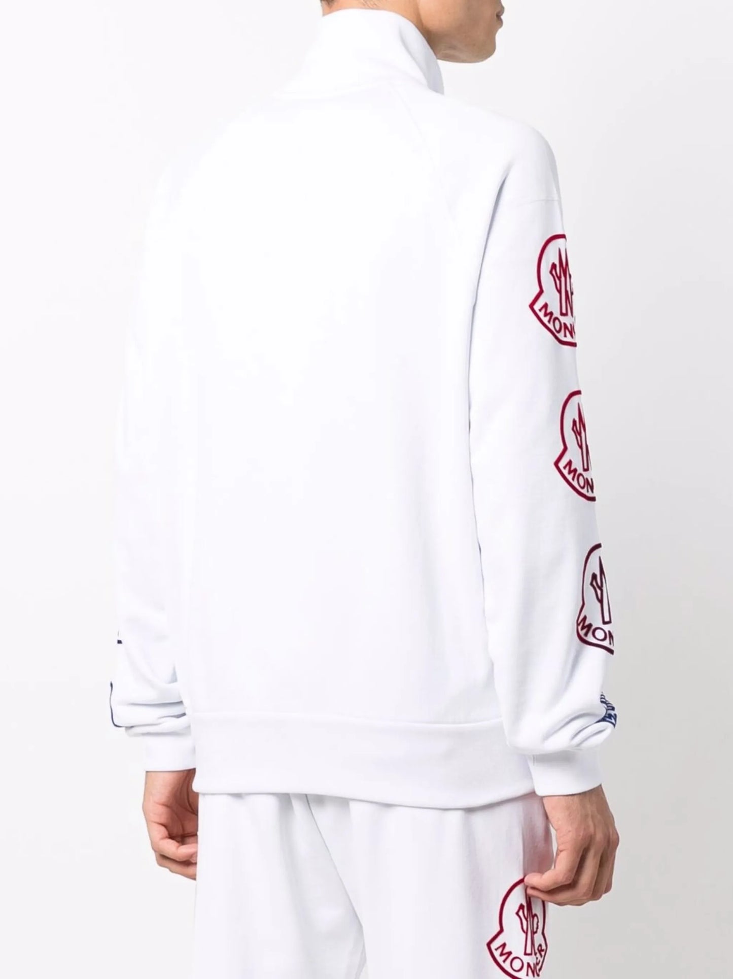 logo-print track jacket