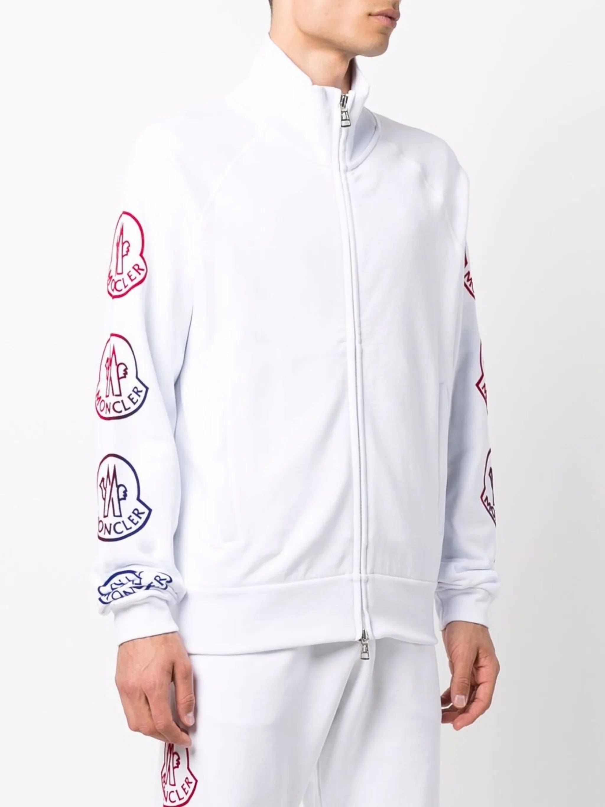 logo-print track jacket