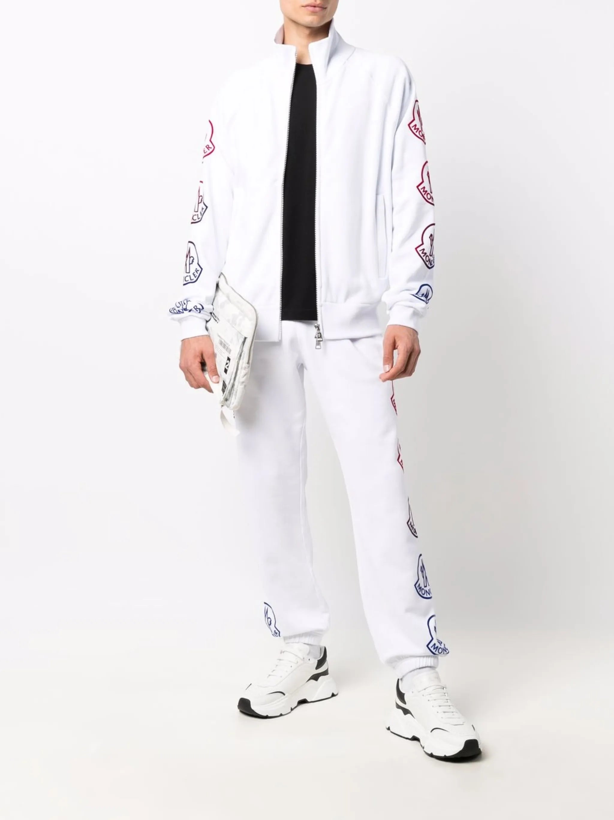 logo-print track jacket