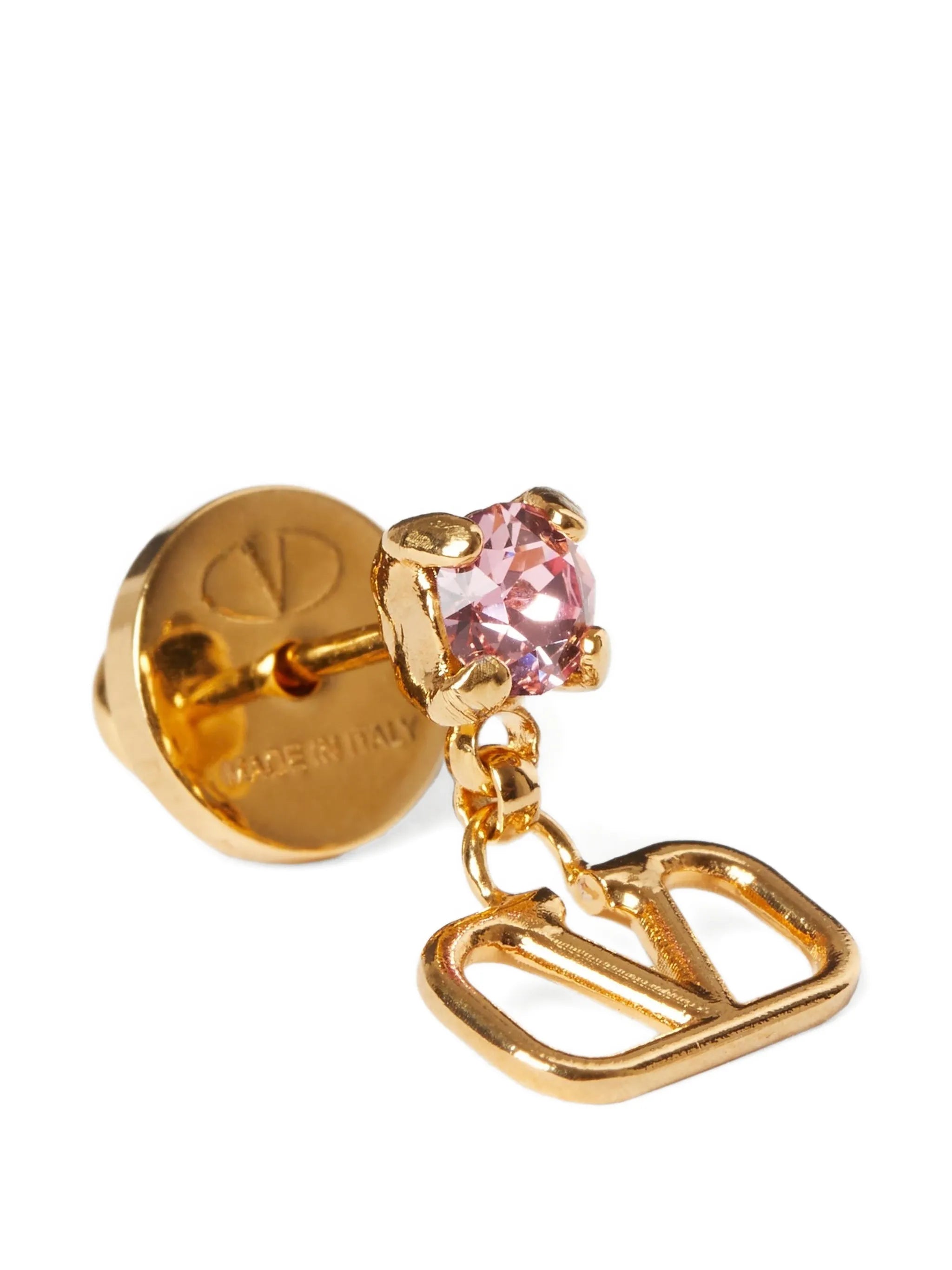 Vlogo Signature earrings in metal and Swarovski® crystals