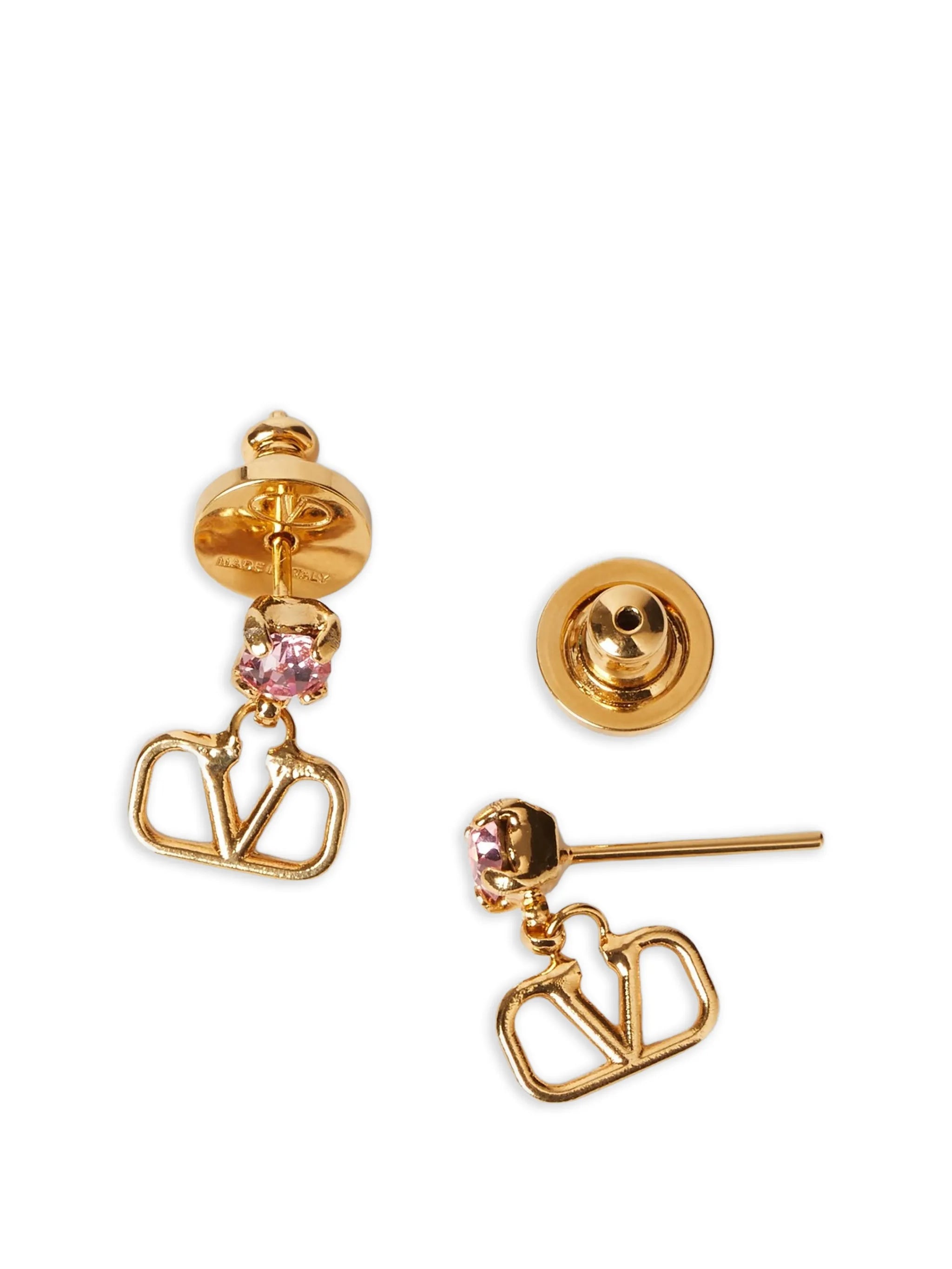 Vlogo Signature earrings in metal and Swarovski® crystals