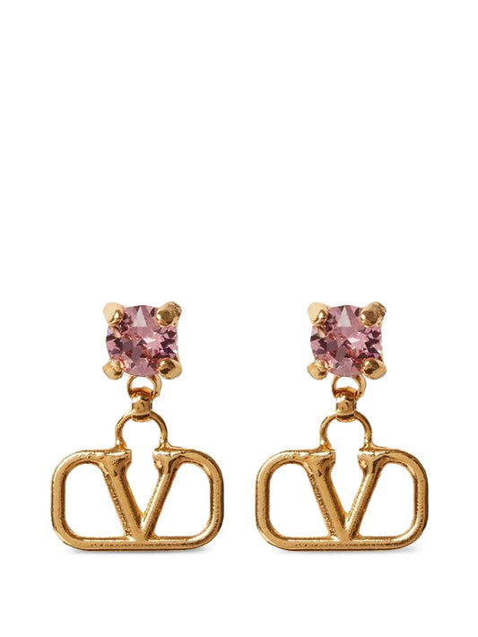 Vlogo Signature earrings in metal and Swarovski® crystals