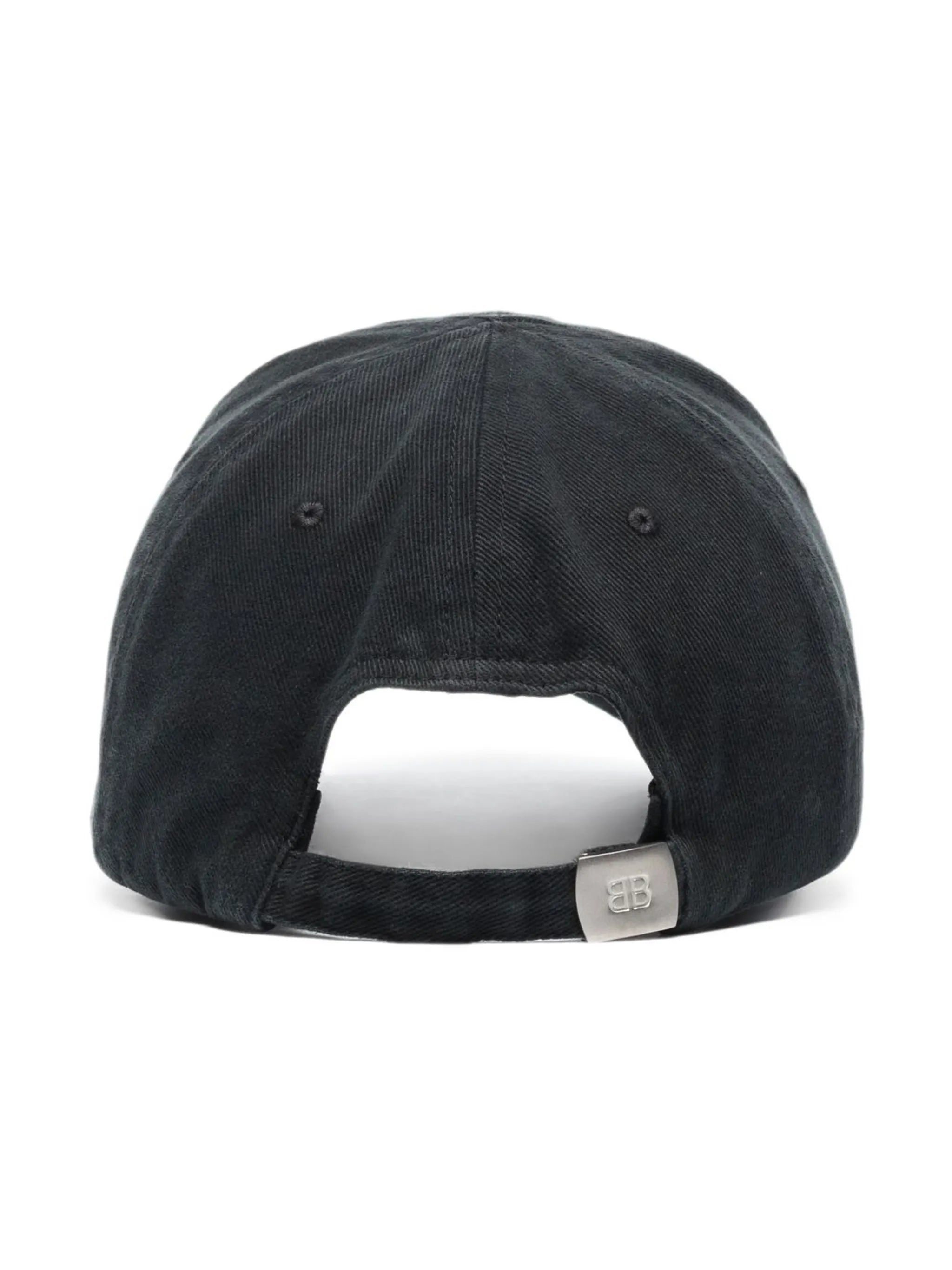 Diagonal embroidered baseball cap