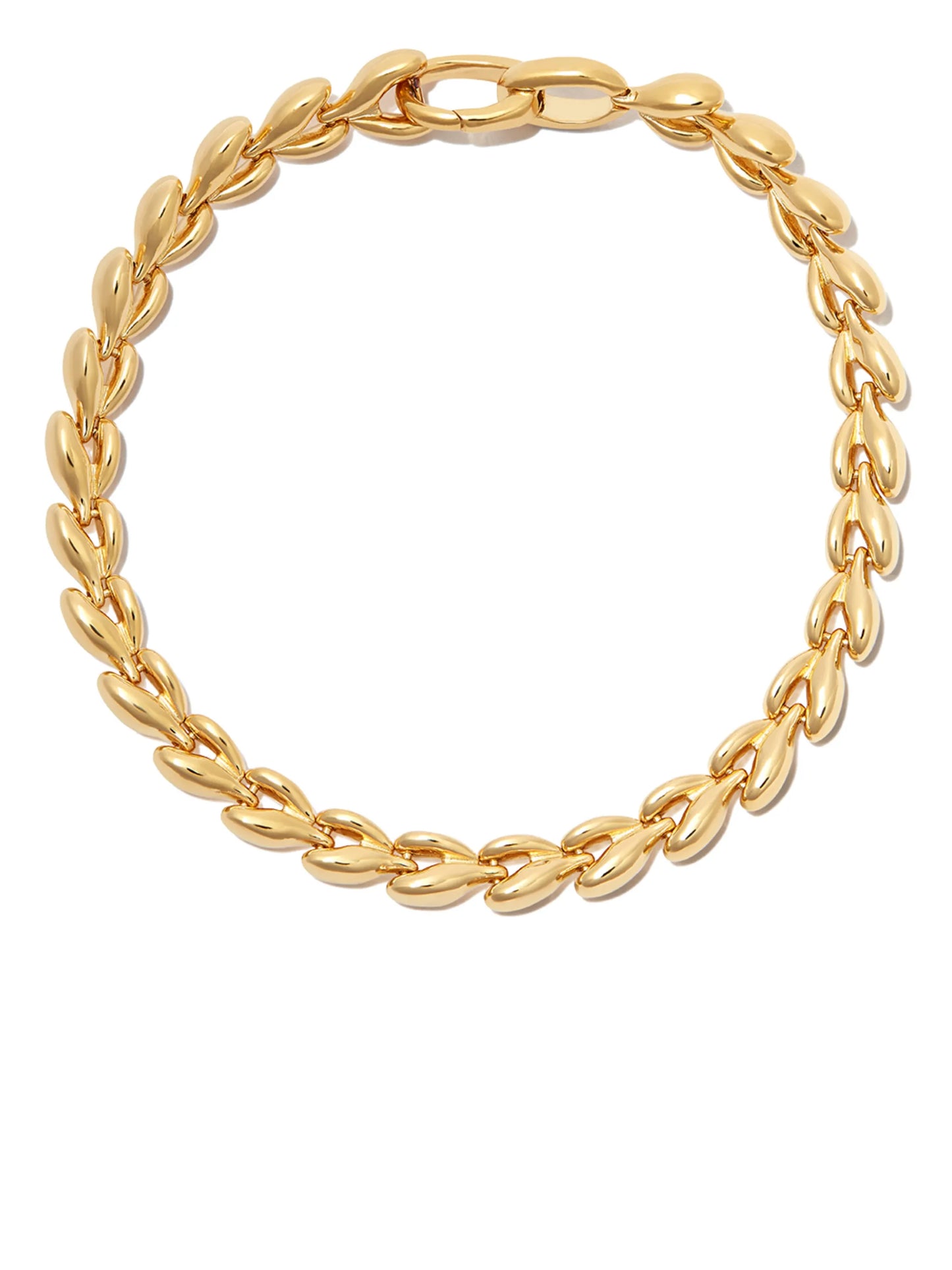 gold-plated fishbone bracelet