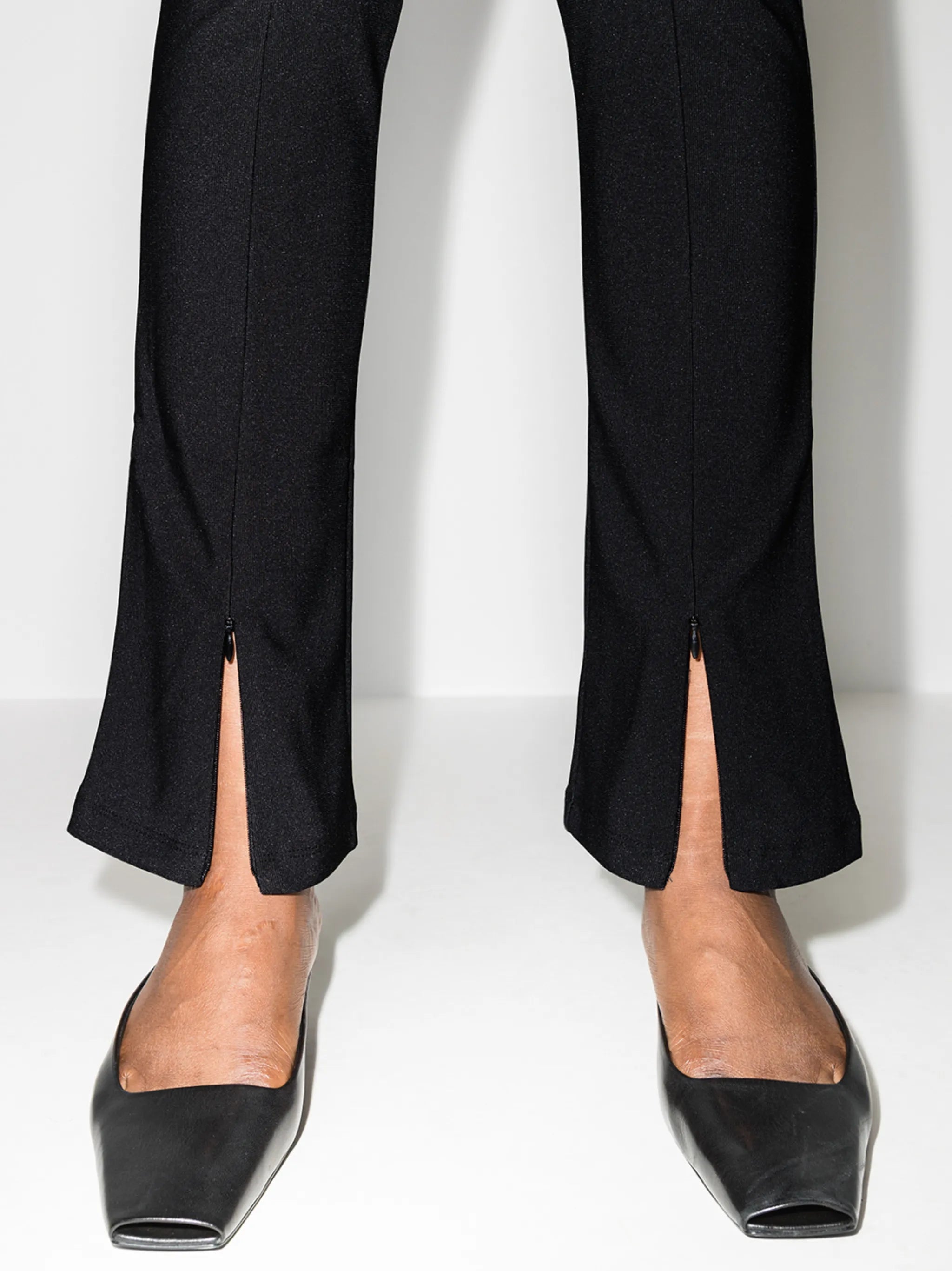 Reya zip-ankle leggings