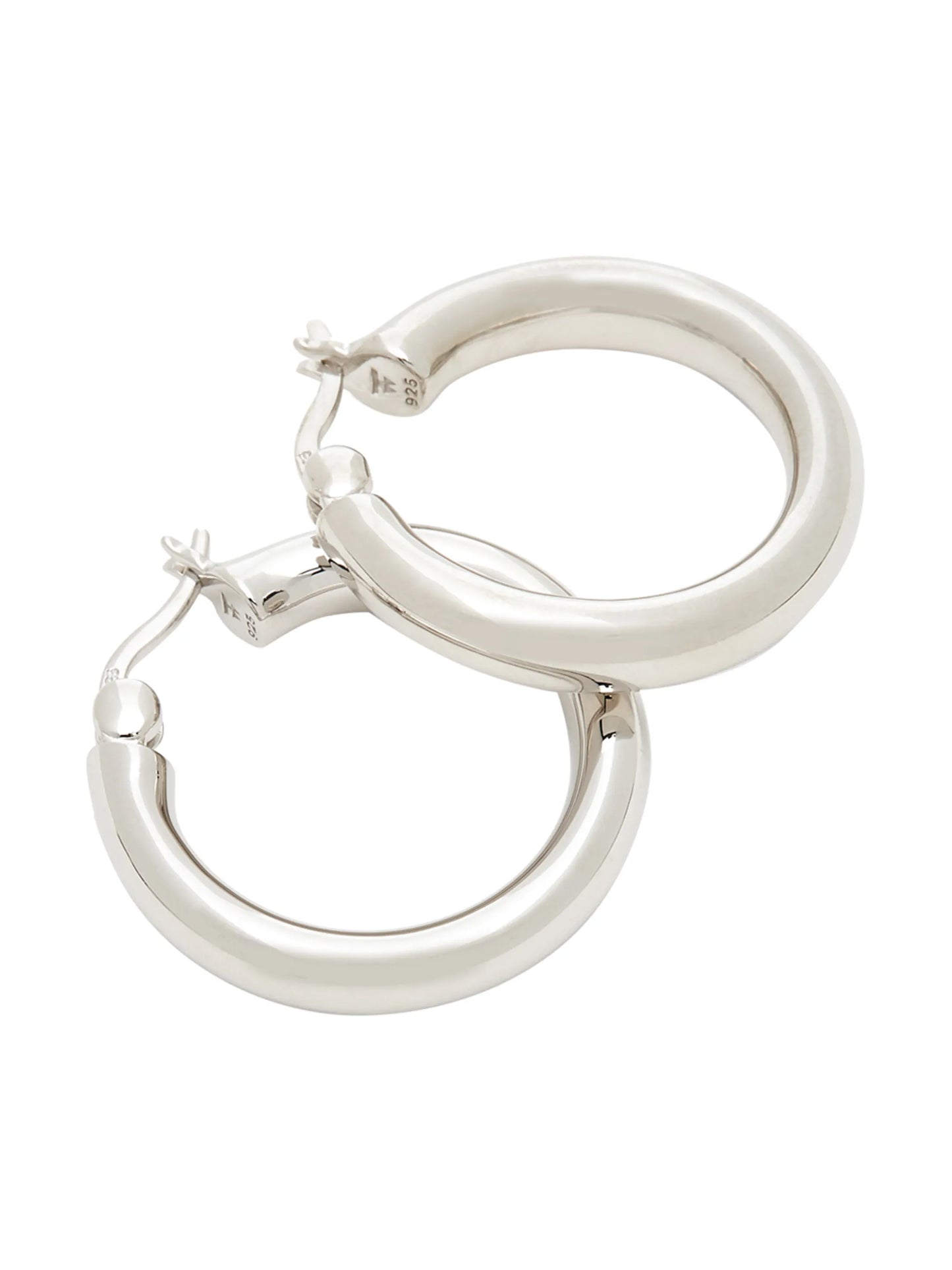 medium classic thick hoop earrings
