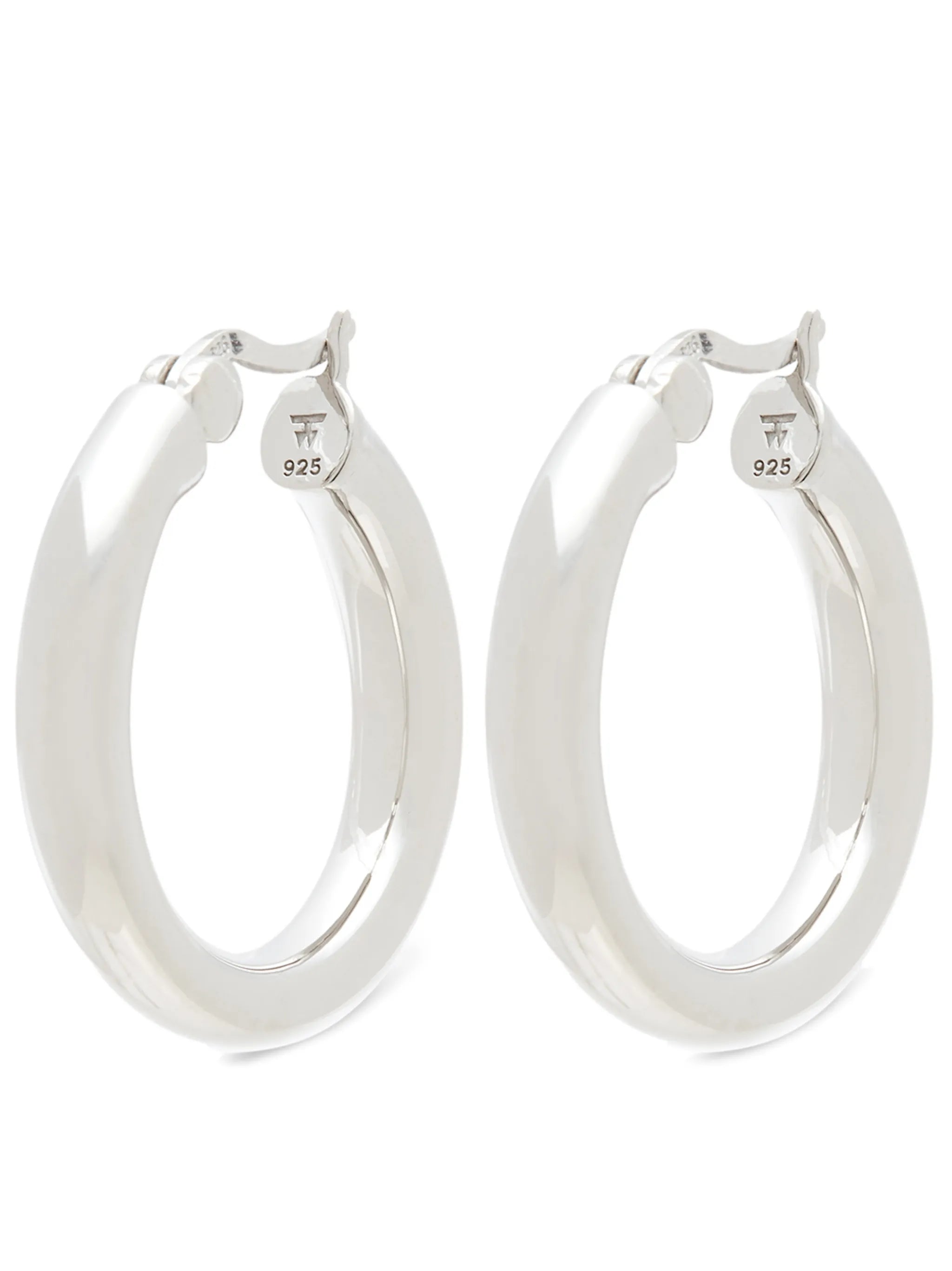 medium classic thick hoop earrings