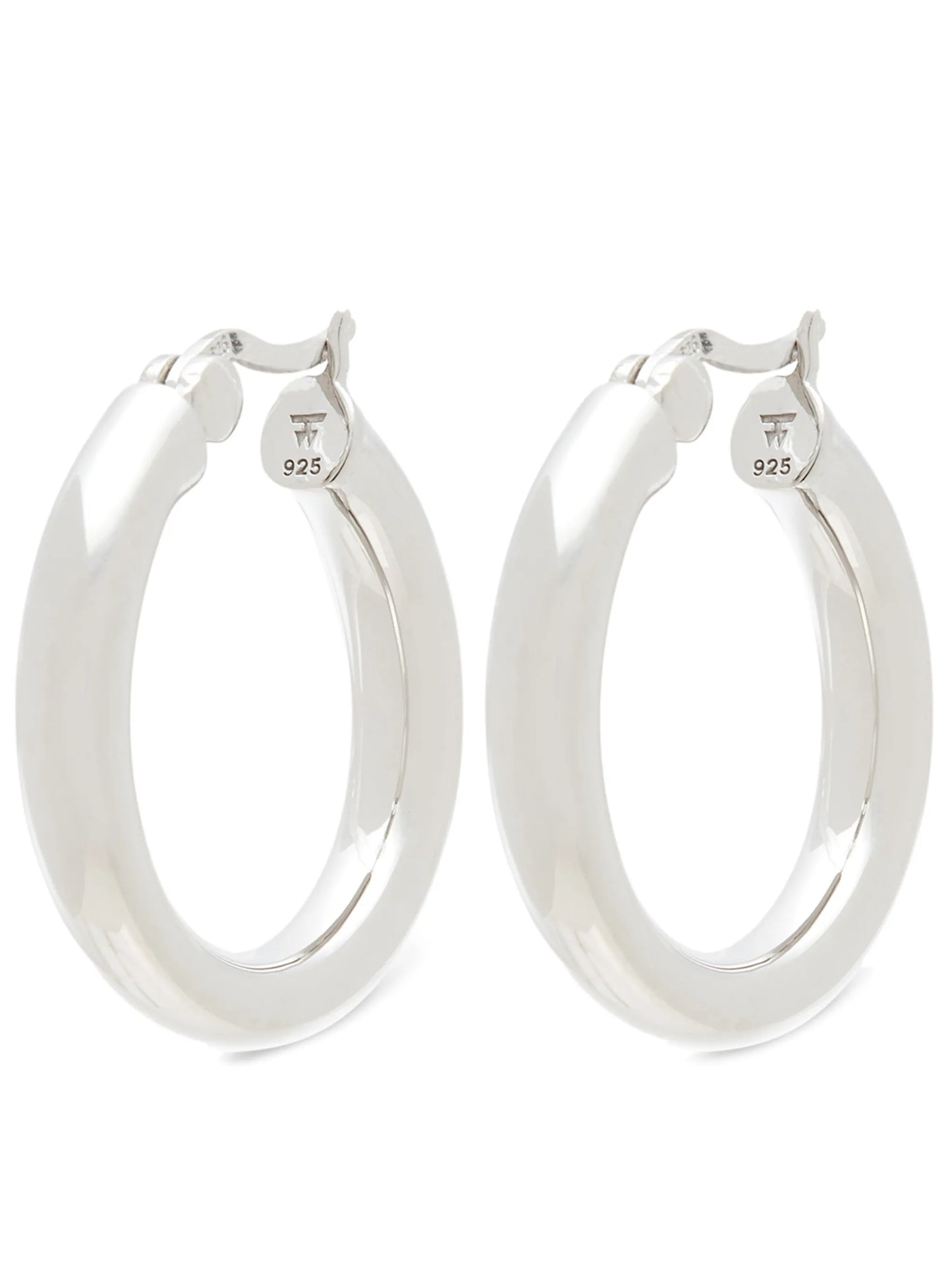 medium classic thick hoop earrings