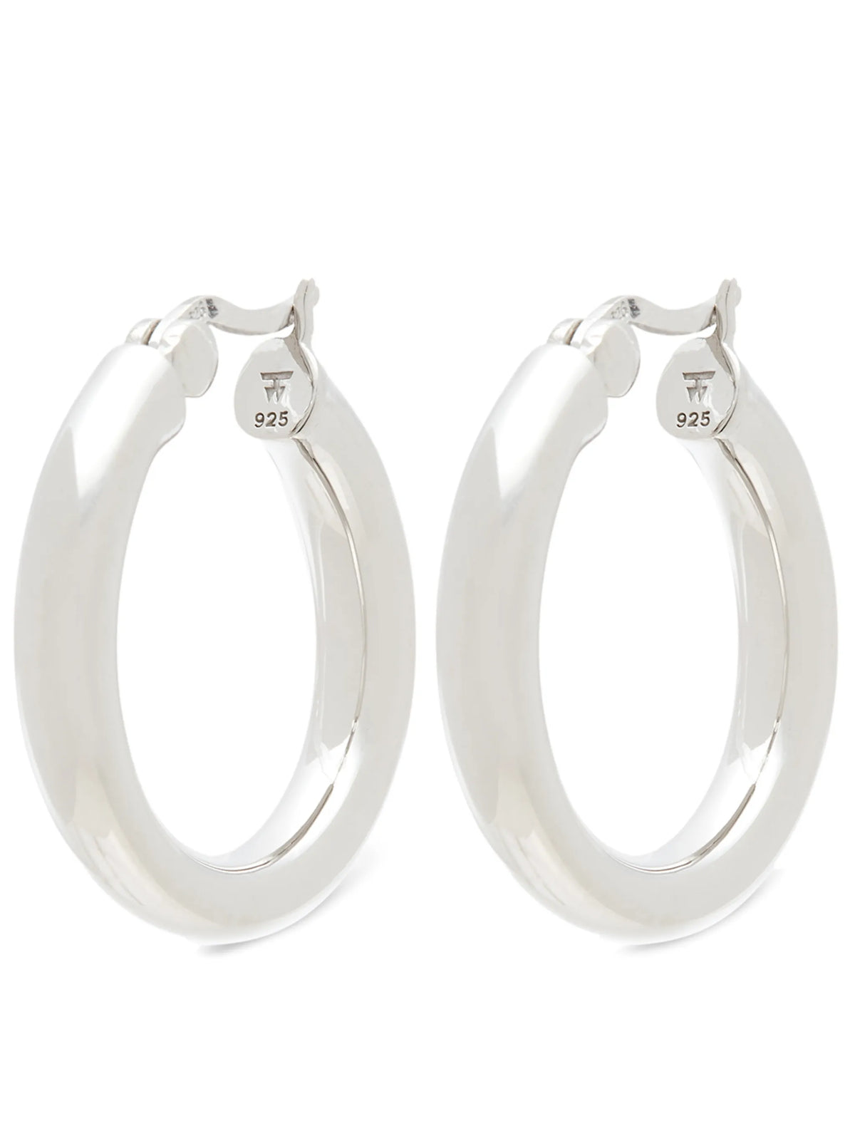 medium classic thick hoop earrings
