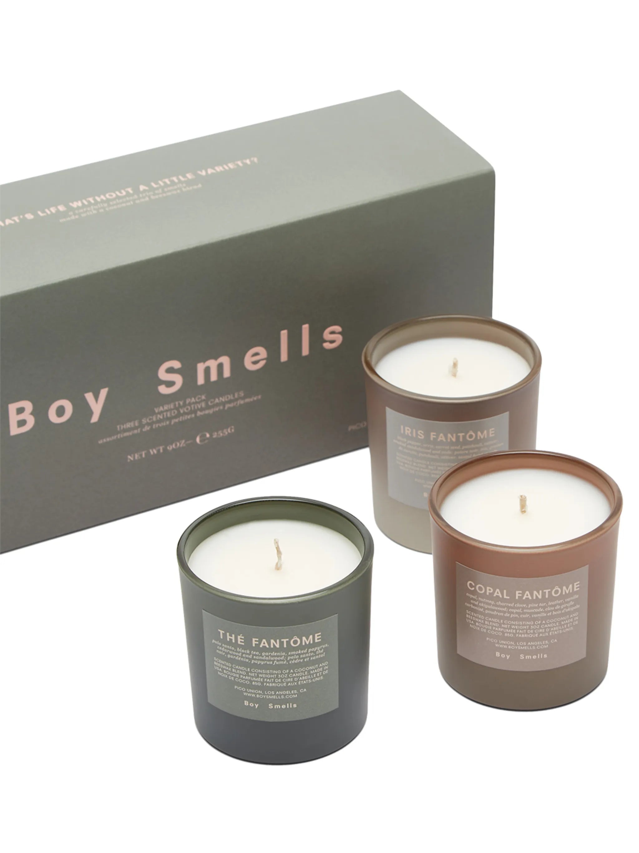 Votive scented candles (set of three)
