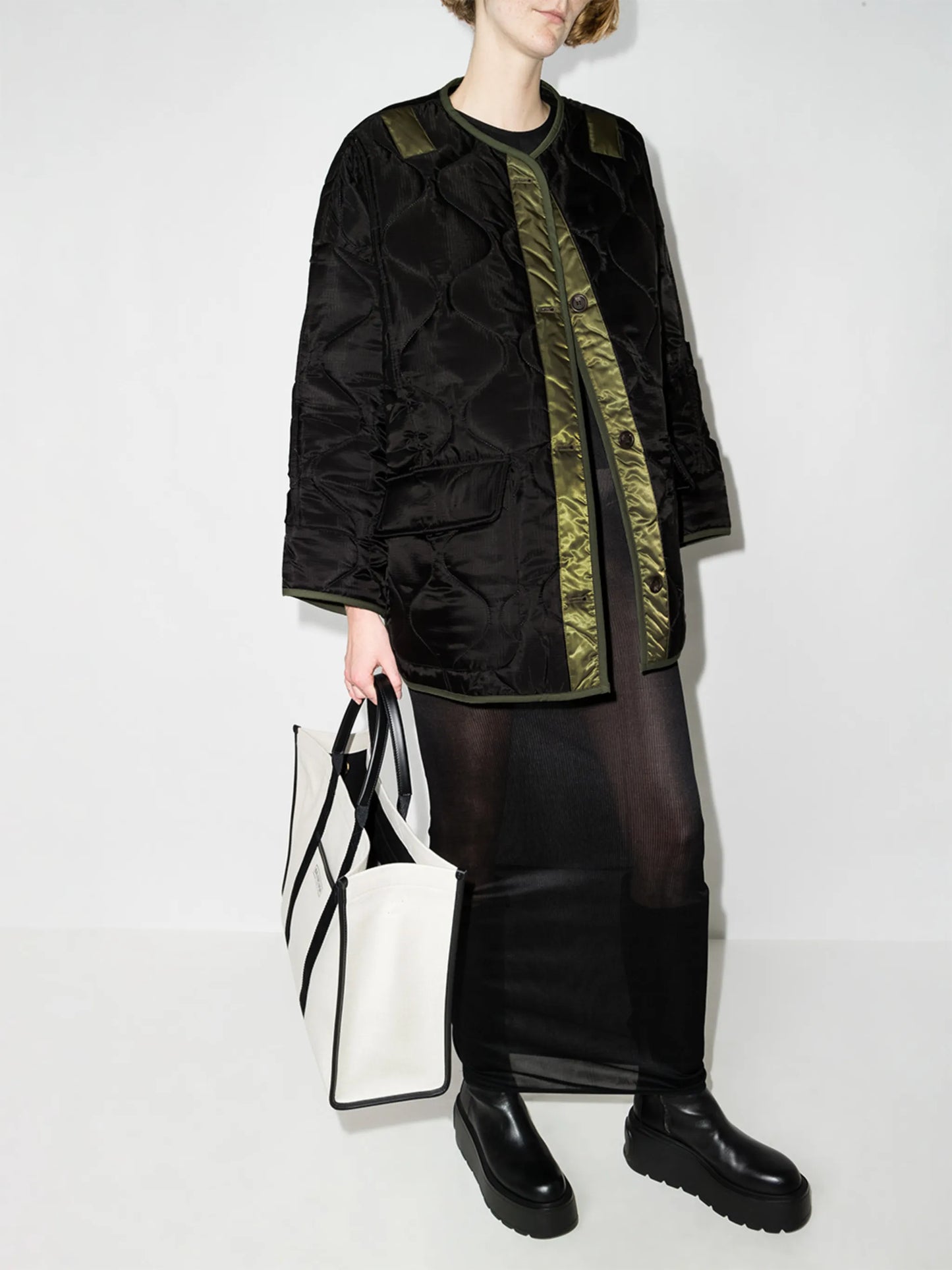 Teddy oversized quilted jacket