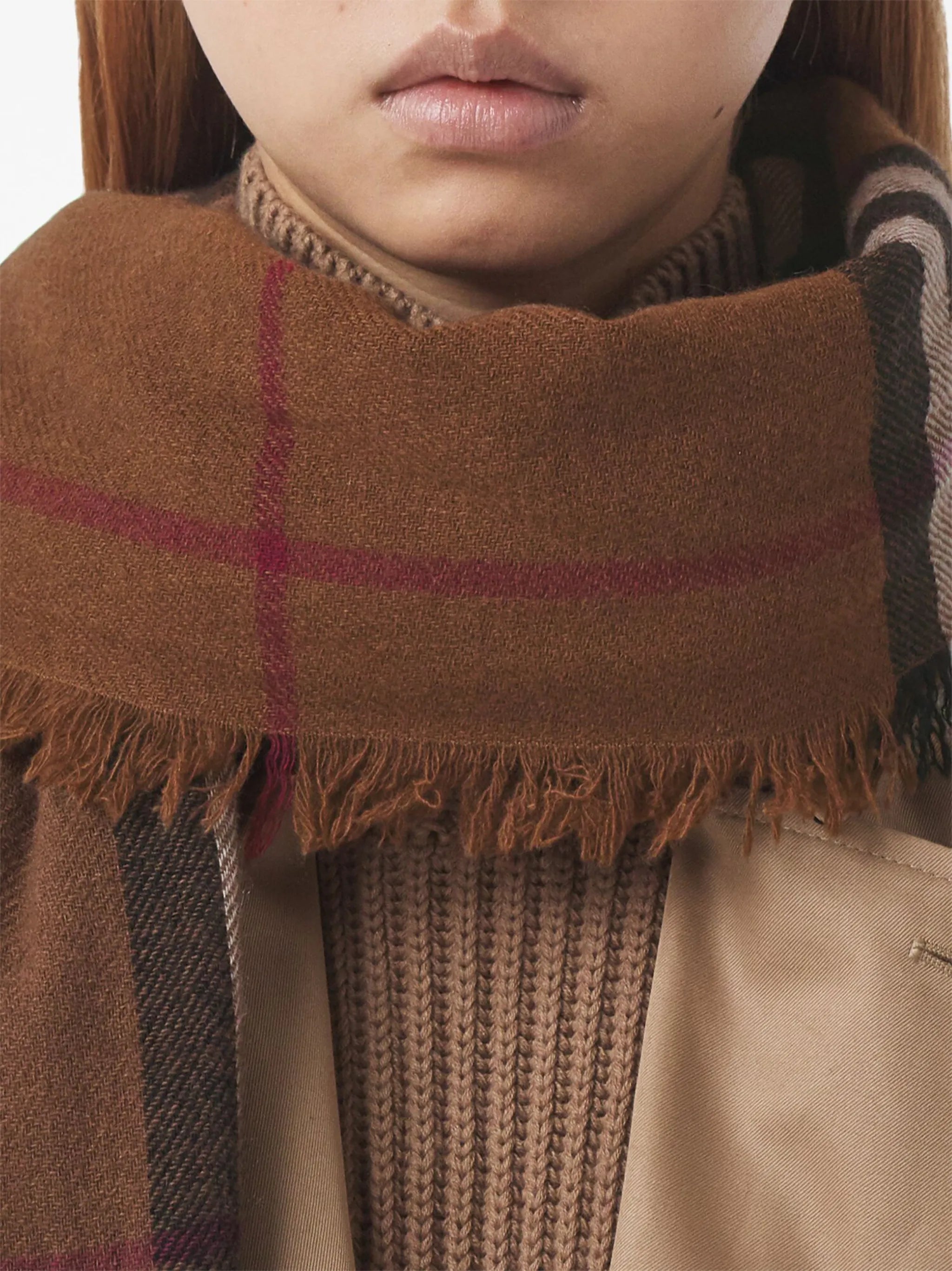 check-pattern scarf