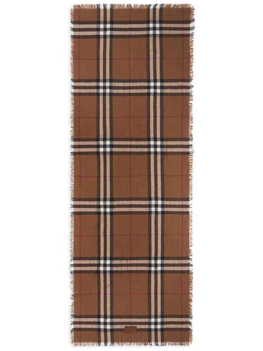 check-pattern scarf