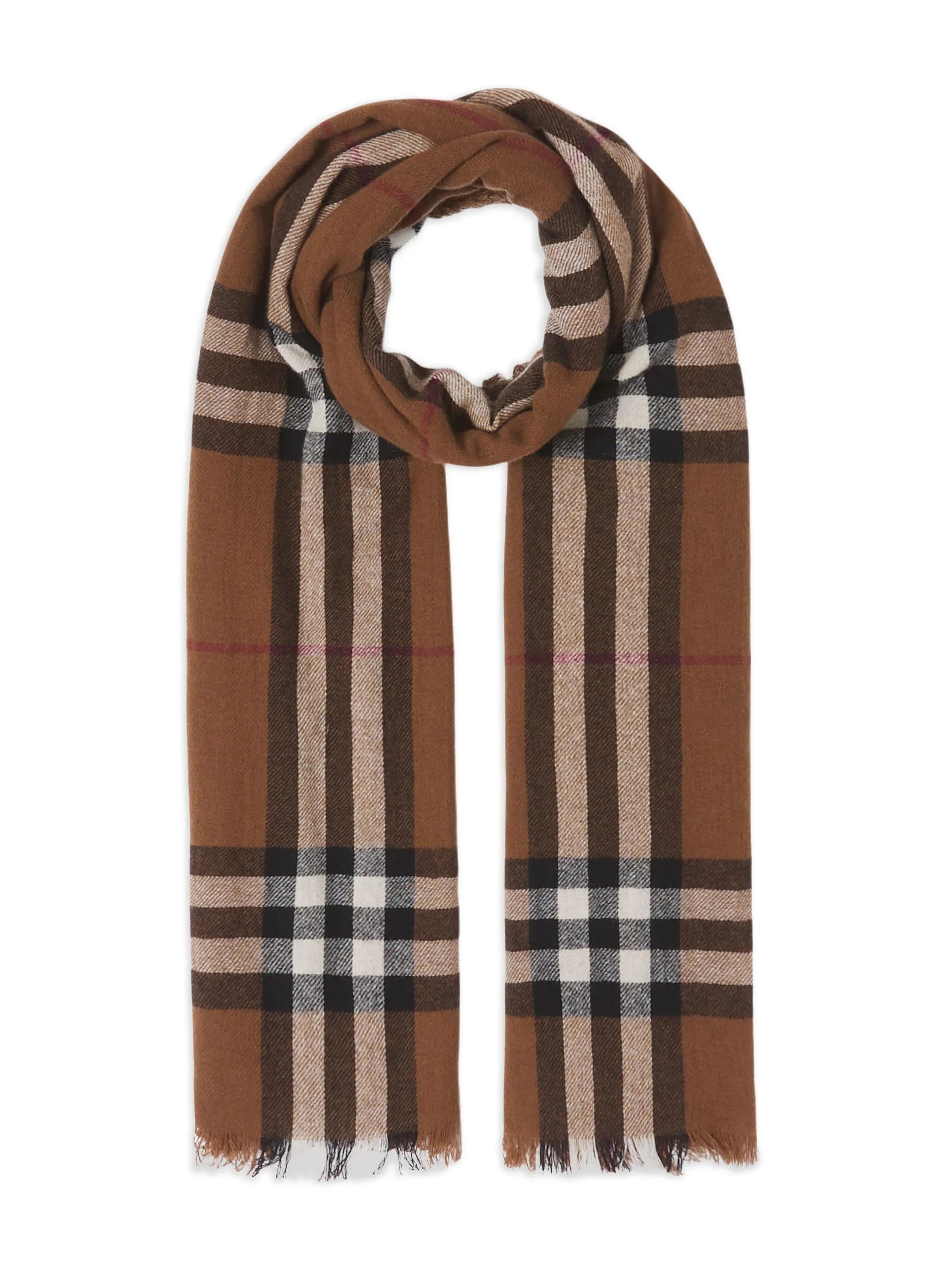 check-pattern scarf
