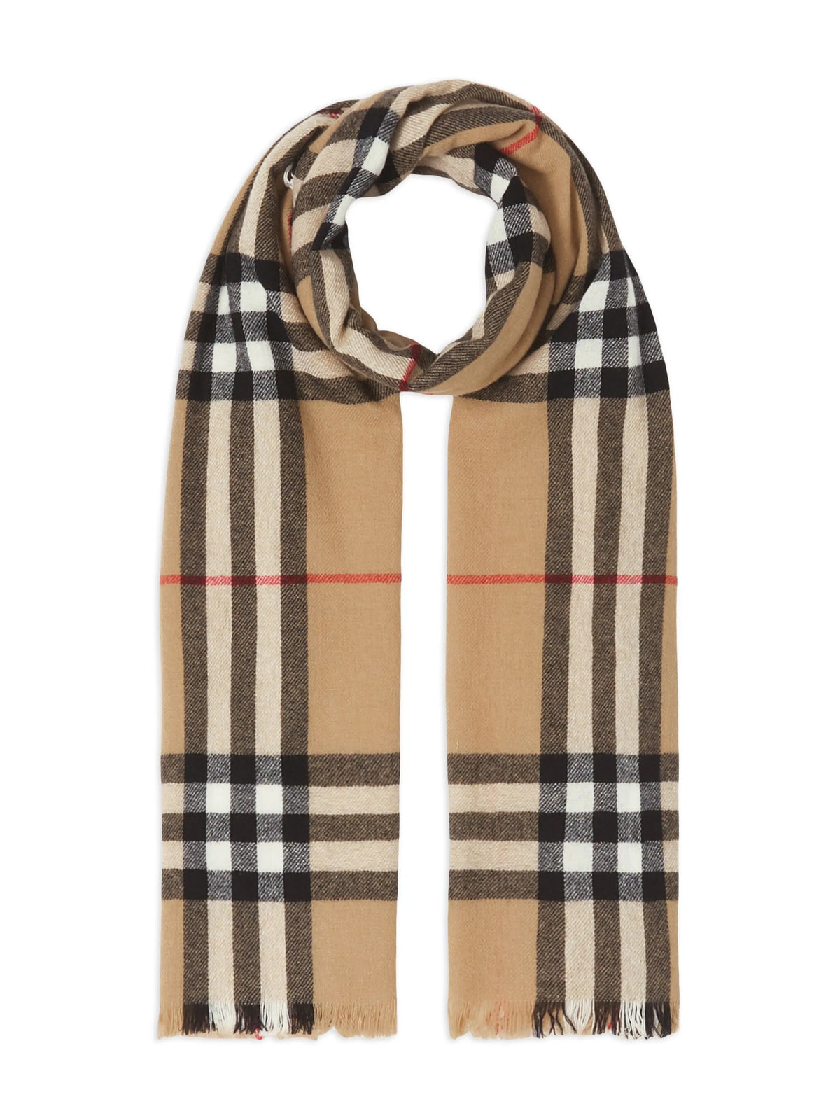check-pattern scarf
