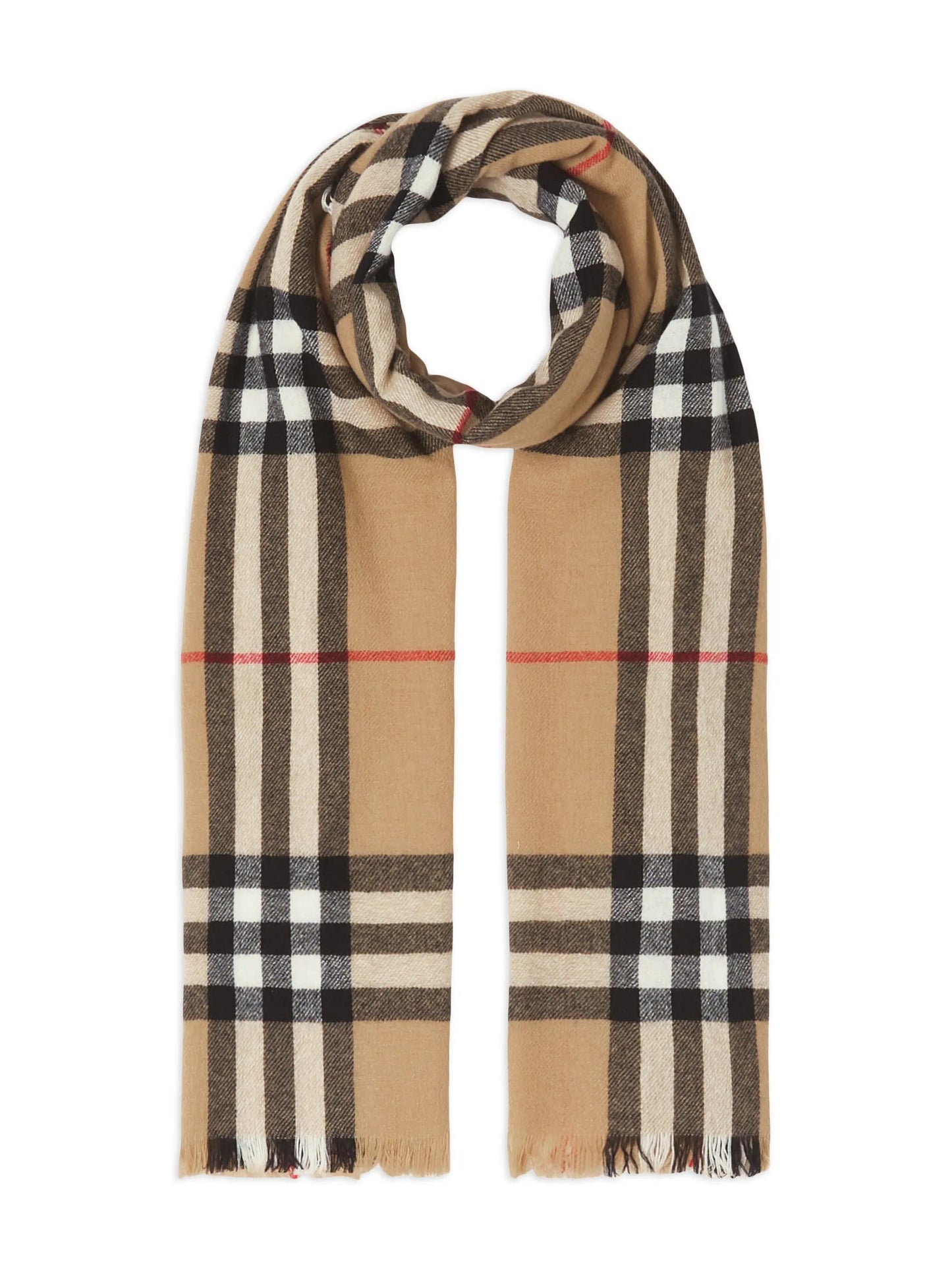 check-pattern scarf