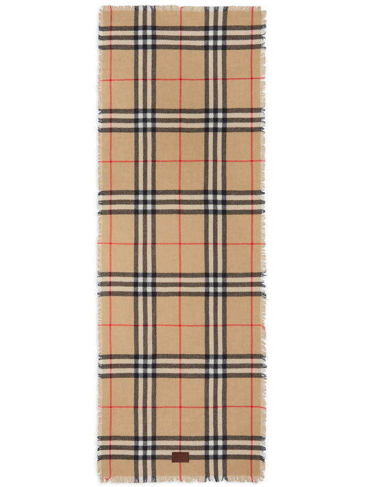 check-pattern scarf