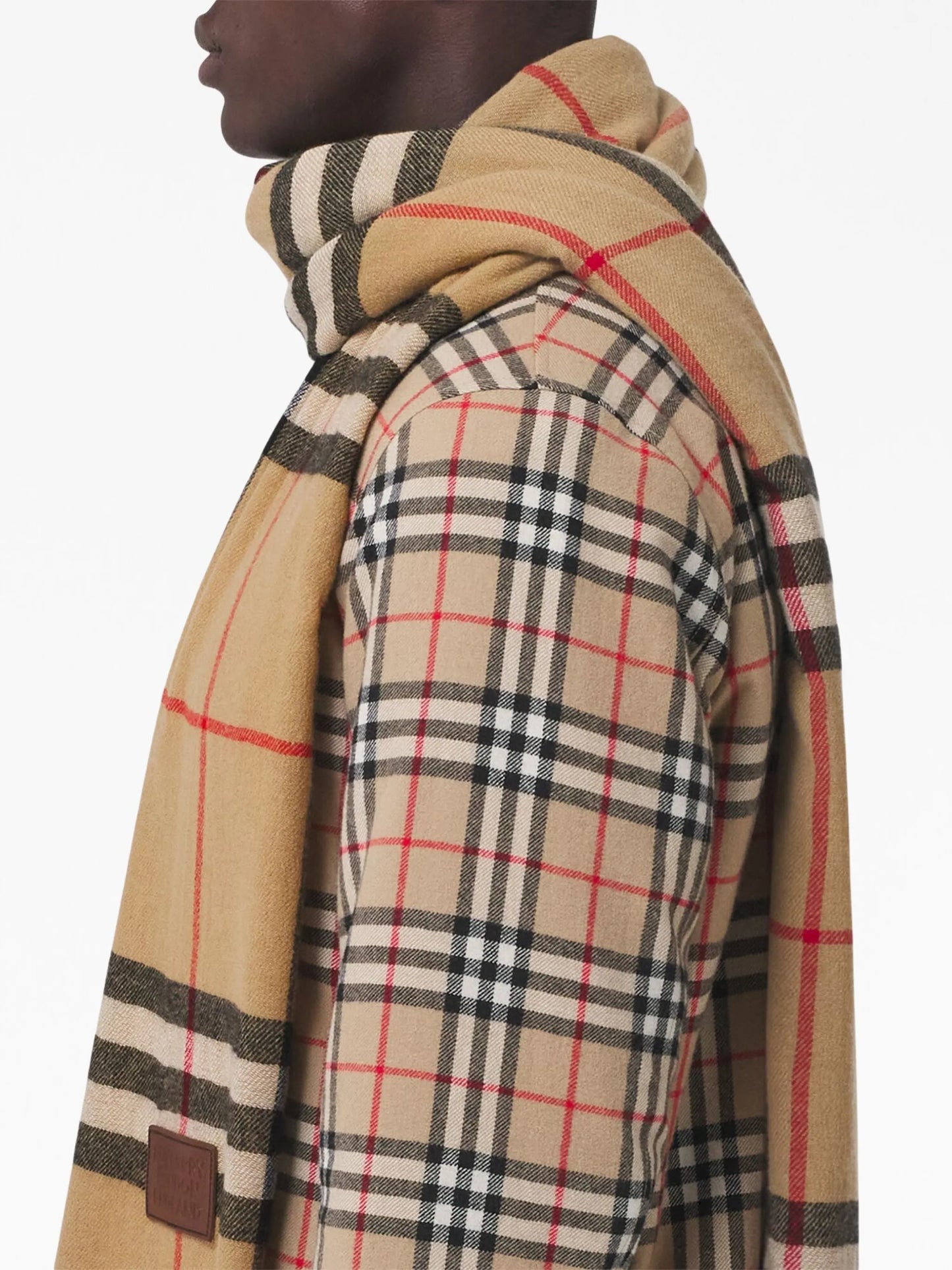 check-pattern scarf