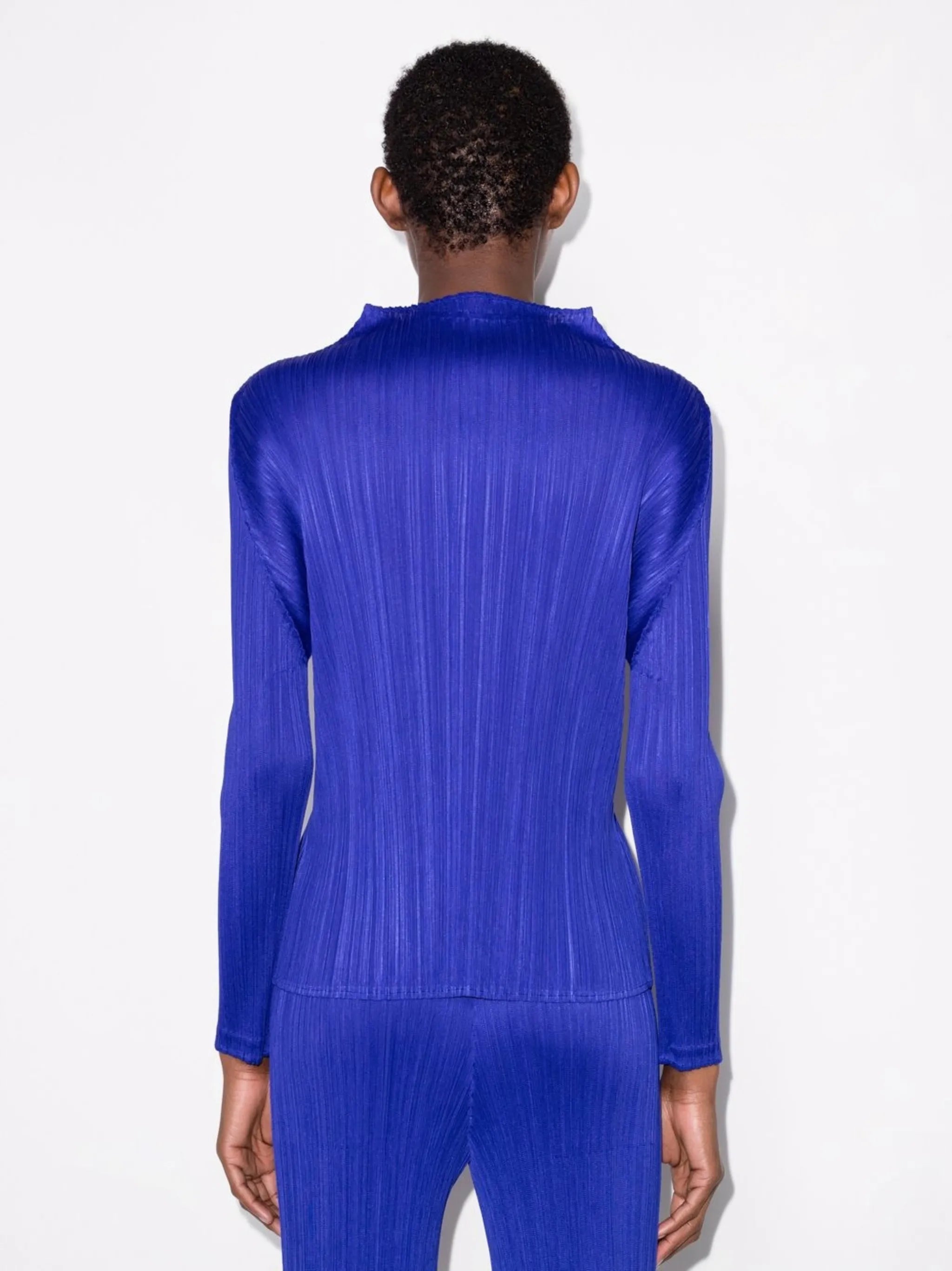 Monthly Colours January plissé-effect top