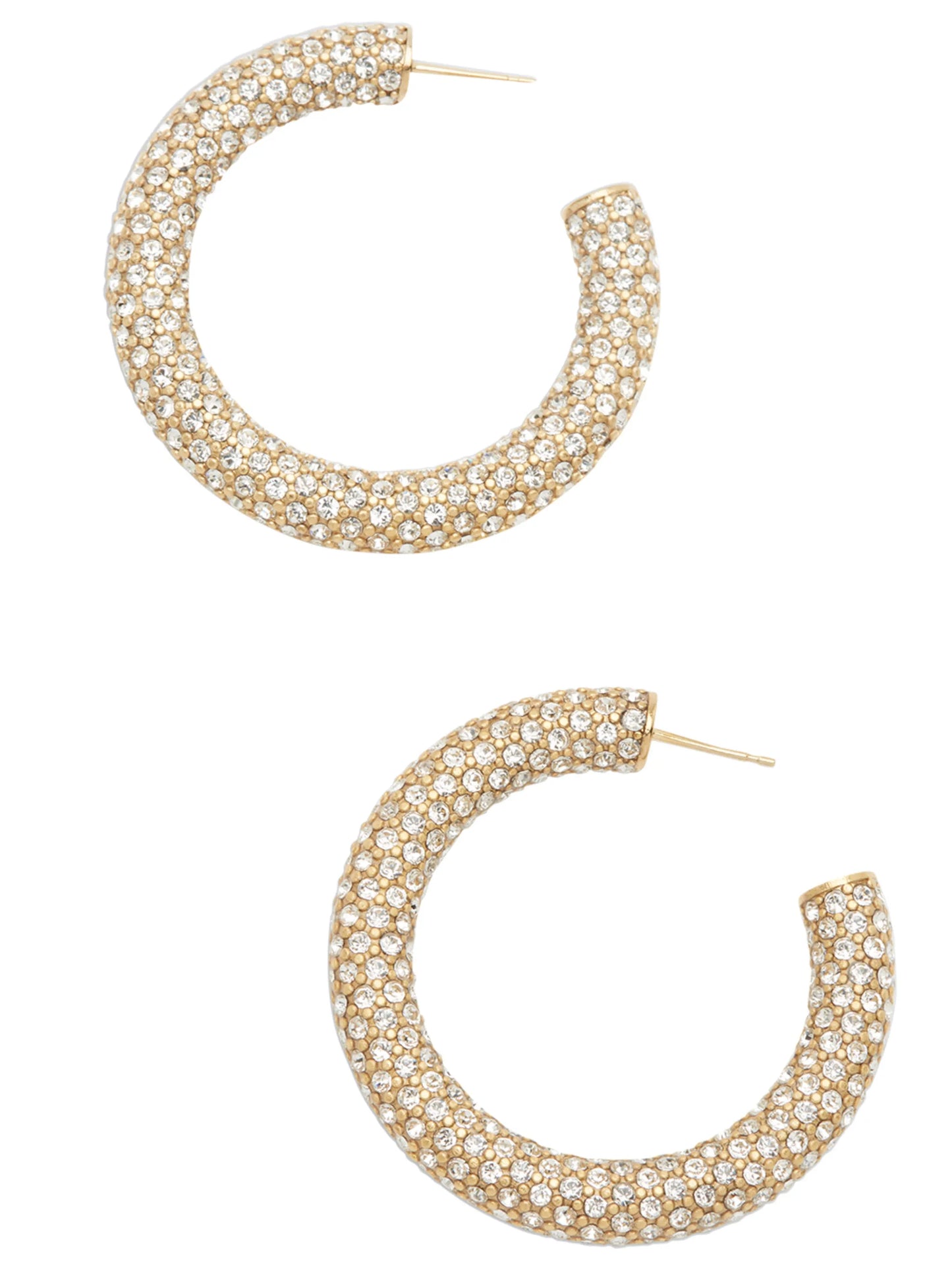 Cameron thick hoop earrings