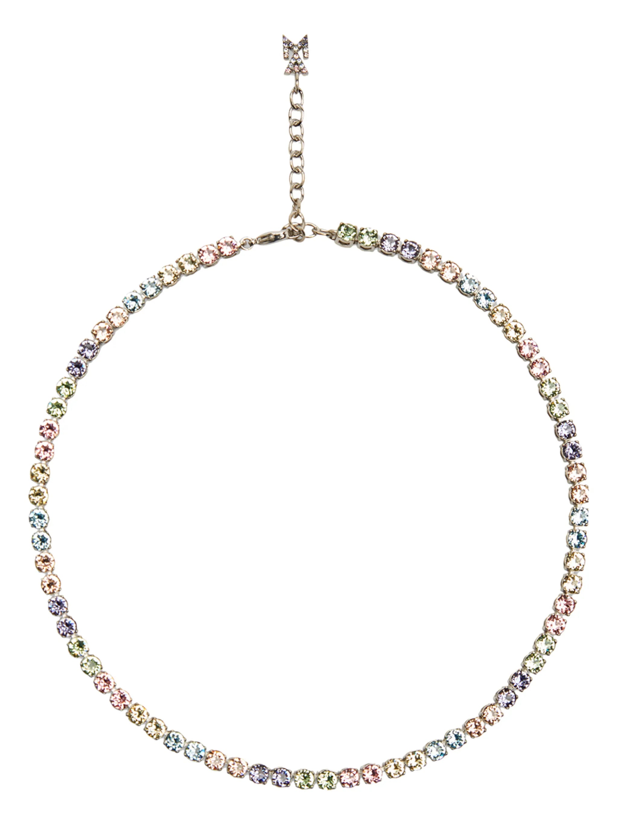 rainbow tennis necklace
