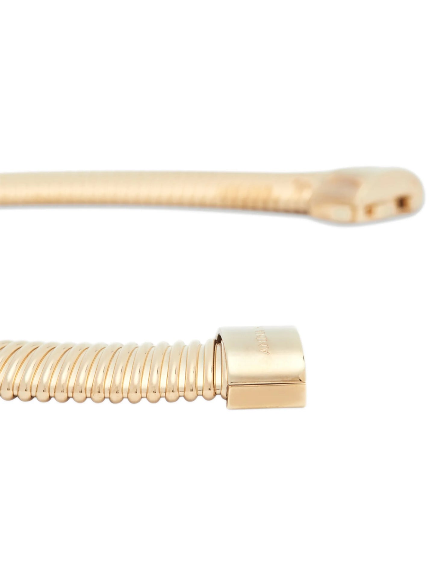 ribbed-detail choker necklace
