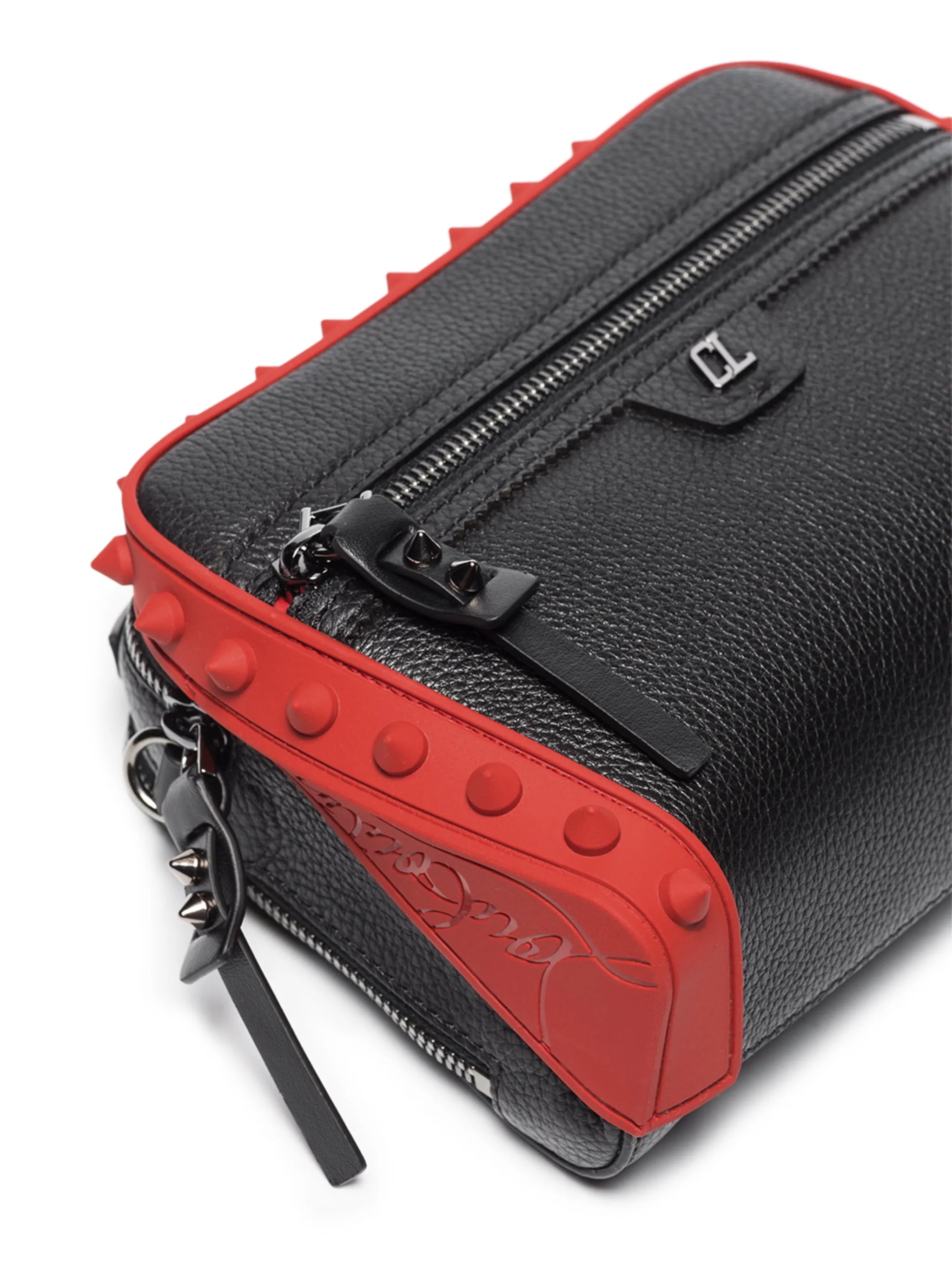 Loubitown leather clutch