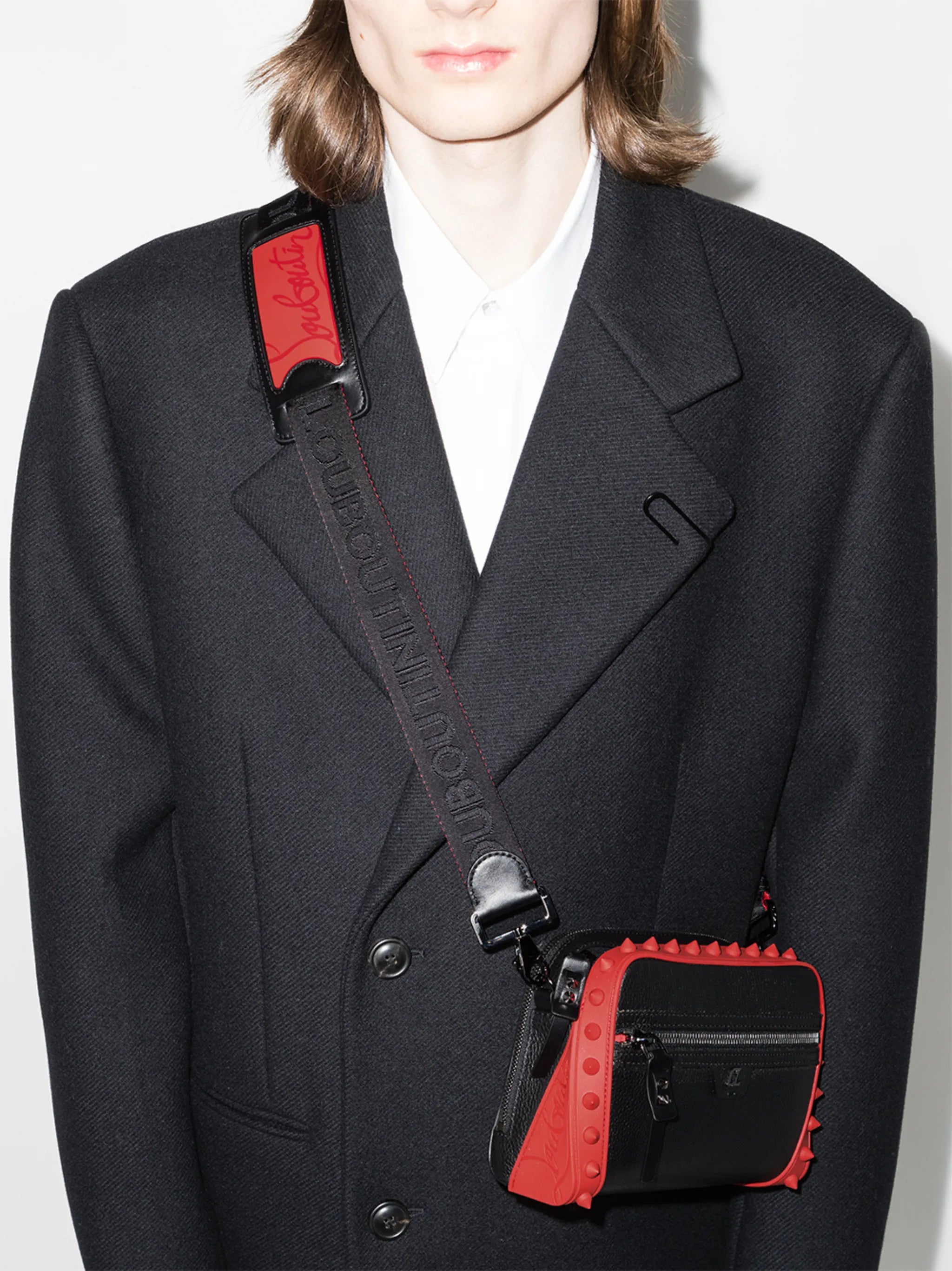 Loubitown leather clutch