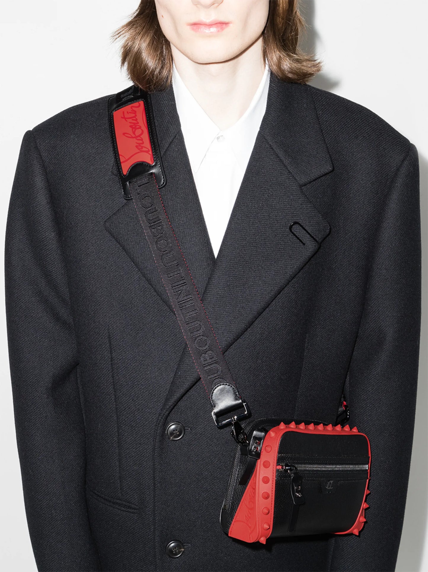 Loubitown leather clutch