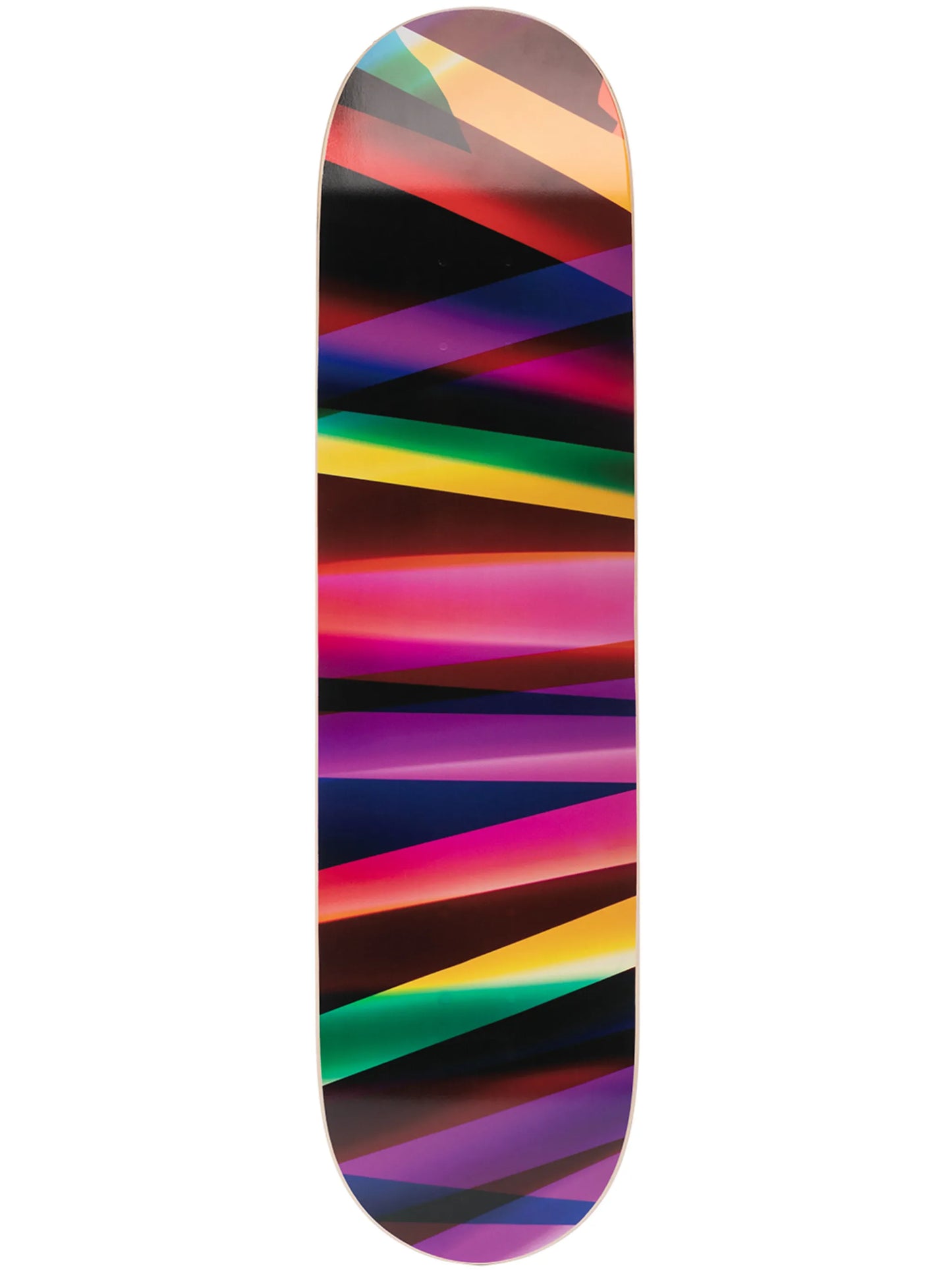 x Walead Beshty Three Colour Curl skateboard deck