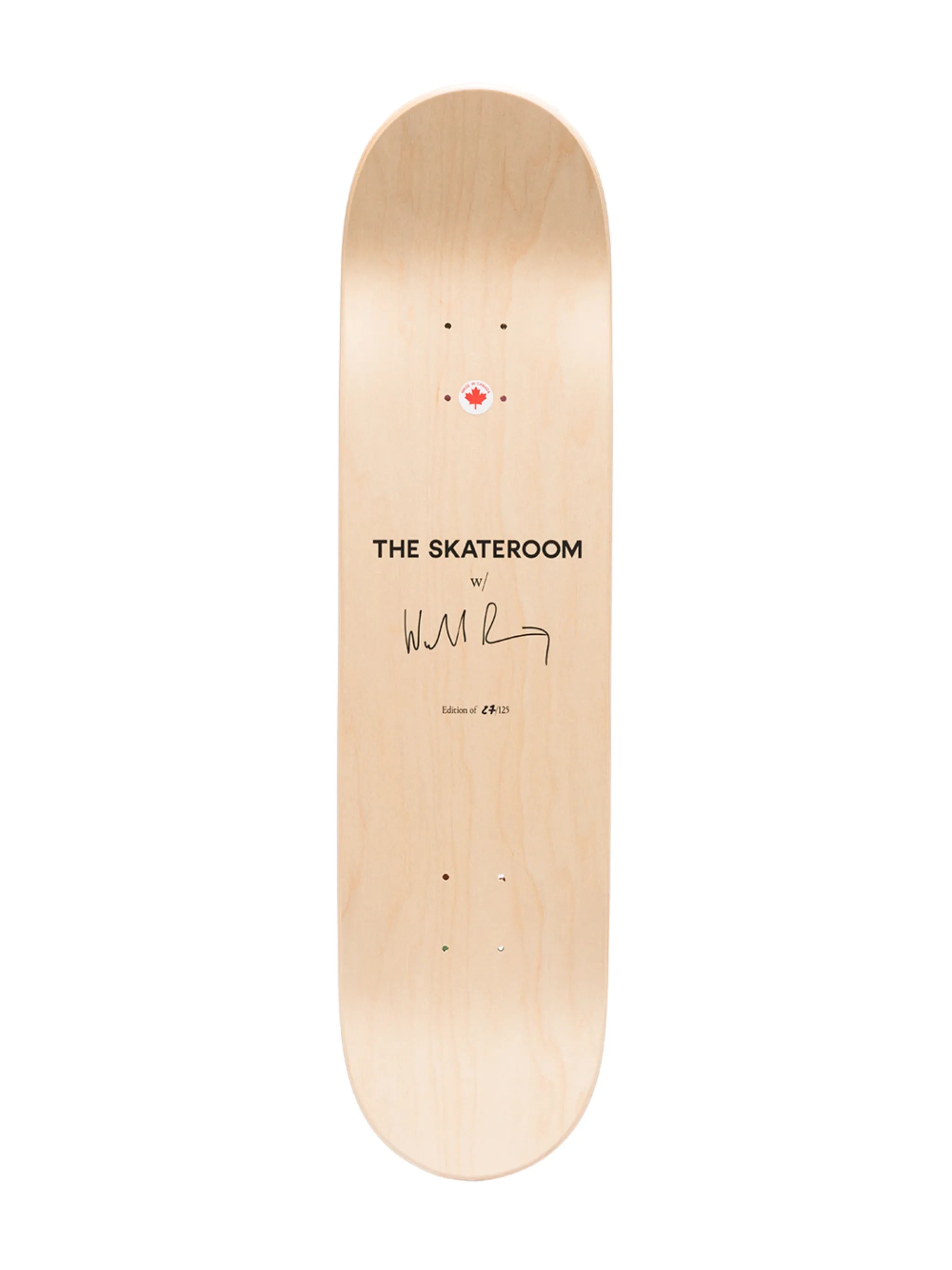 x Walead Beshty Three Colour Curl skateboard deck